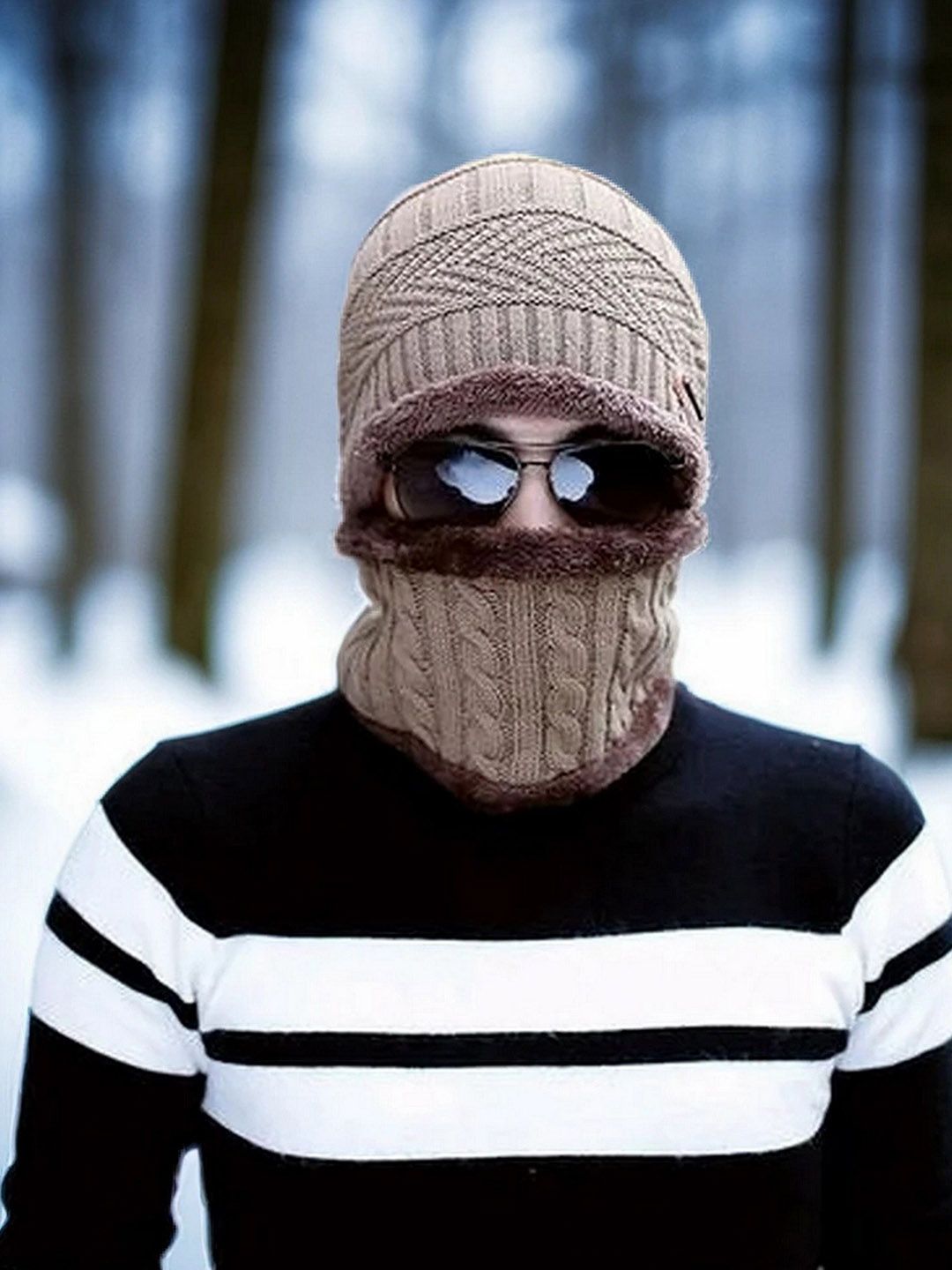 Infispace Self Design Woollen Beanie-picture-13