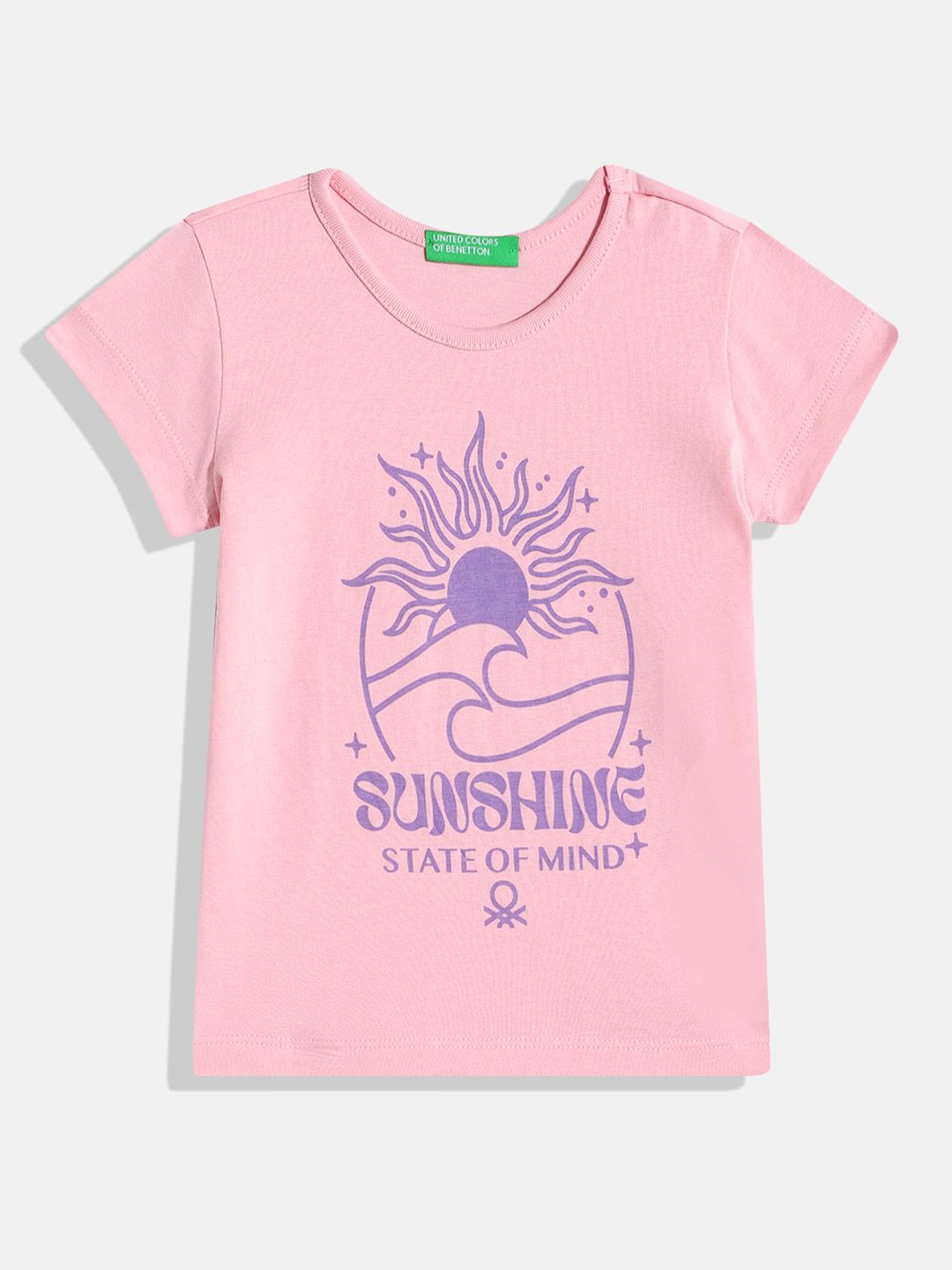 United Colors of Benetton United Colors of Benetton Girls Typography Printed T-shirt