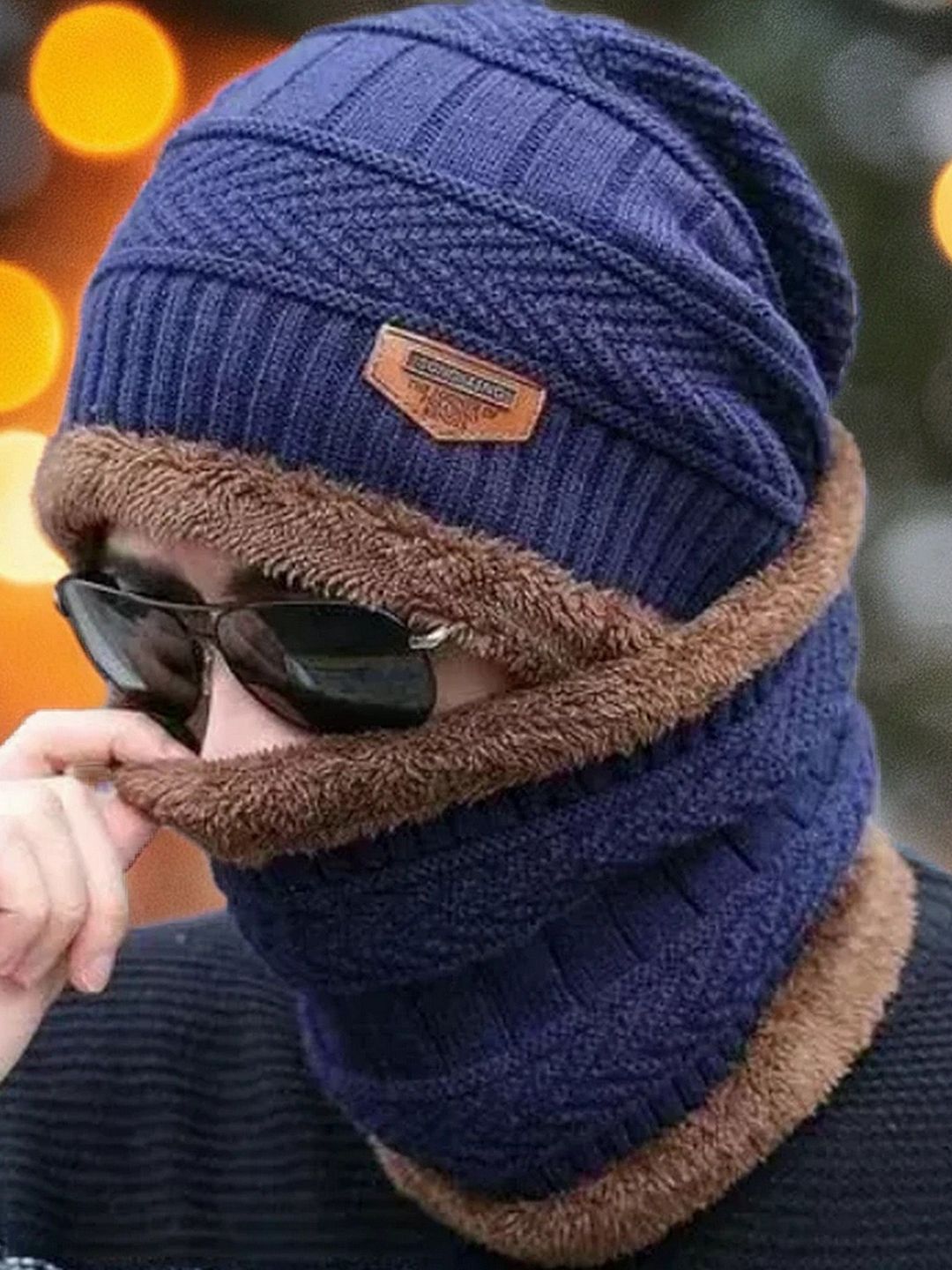 Infispace Men Woollen Beanie With Neck Warmer-picture-45