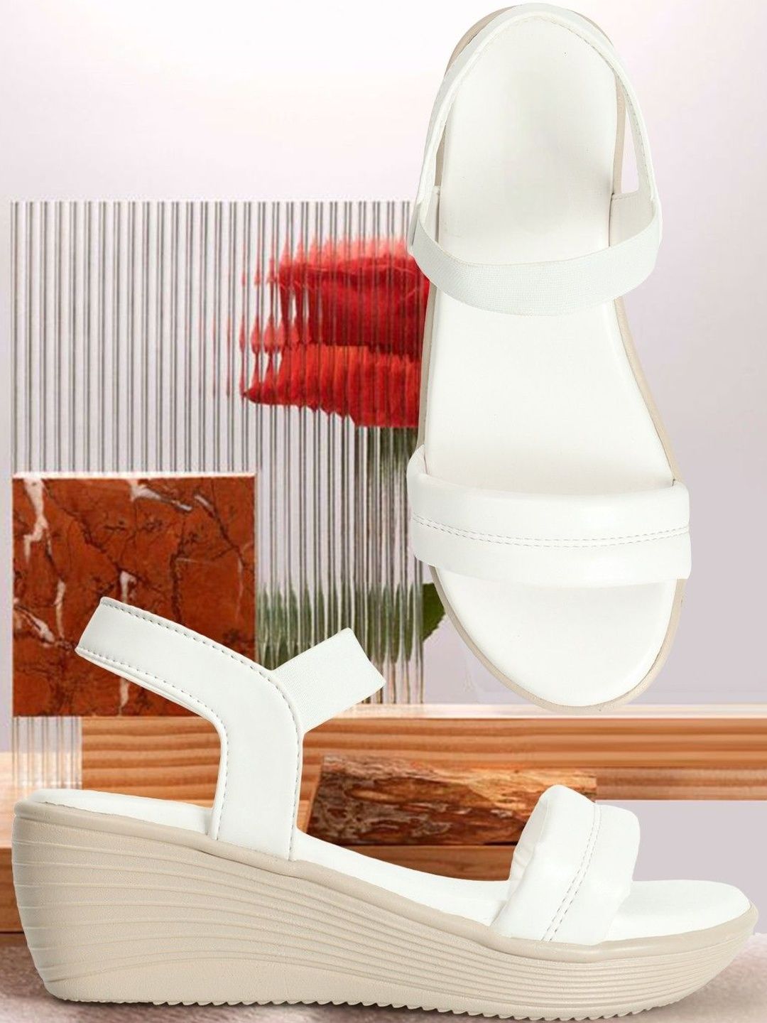 CORSICA Women White Wedge Heels-picture-22