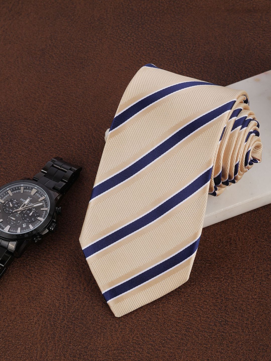Alvaro Castagnino Men Striped Skinny Tie-picture-45