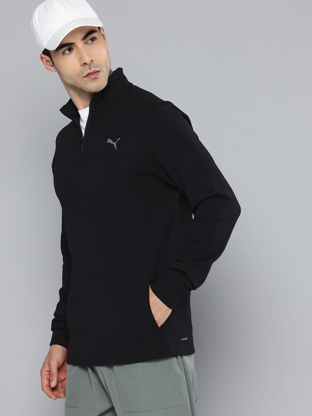 Puma Cloudspun Mock Collar Drycell Training Sweatshirt-picture-30
