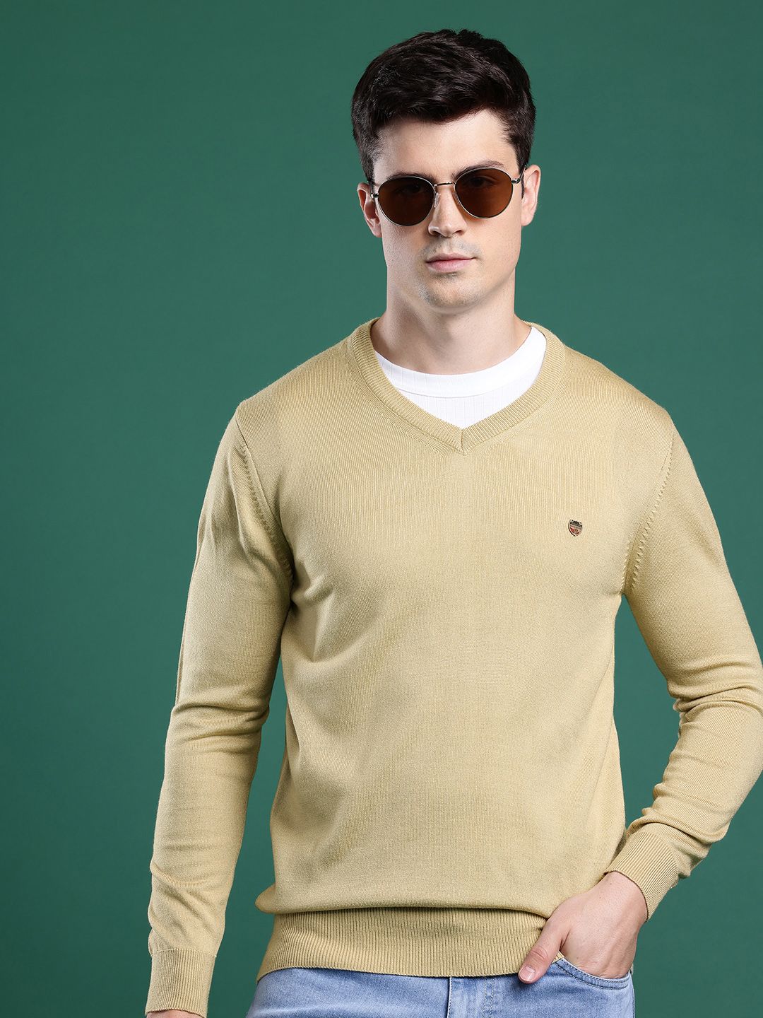 Cayman V-Neck Woollen Pullover-picture-41