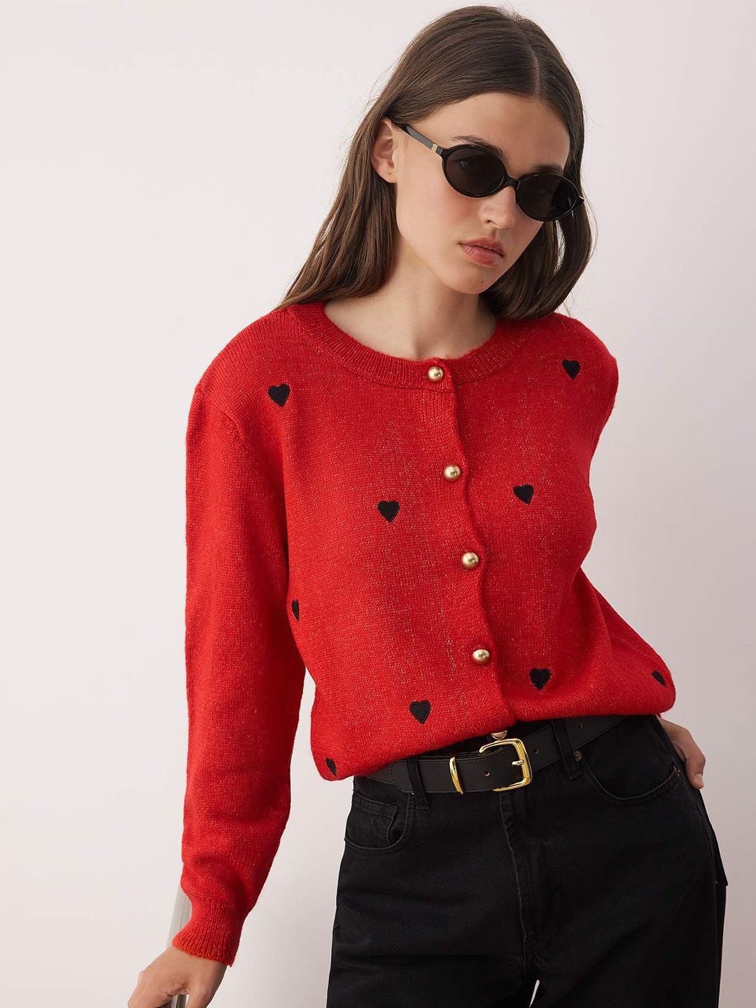 Trendyol Self Design Round Neck Pullover-picture-12