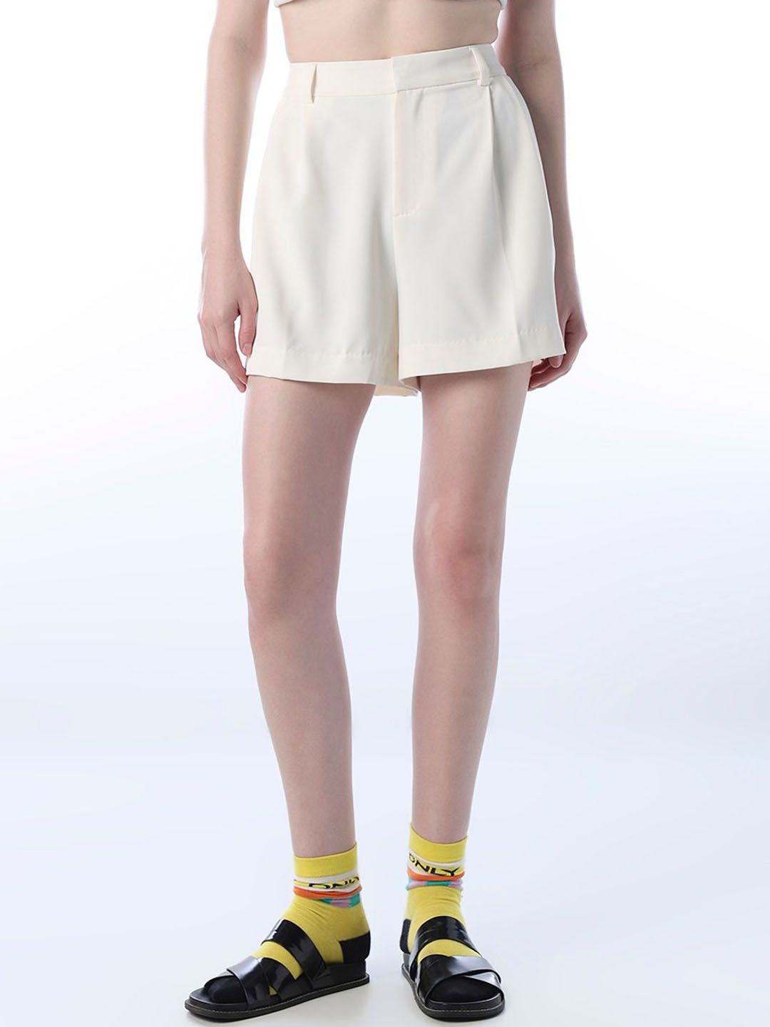 ONLY Women Regular Fit High-Rise Shorts-picture-13