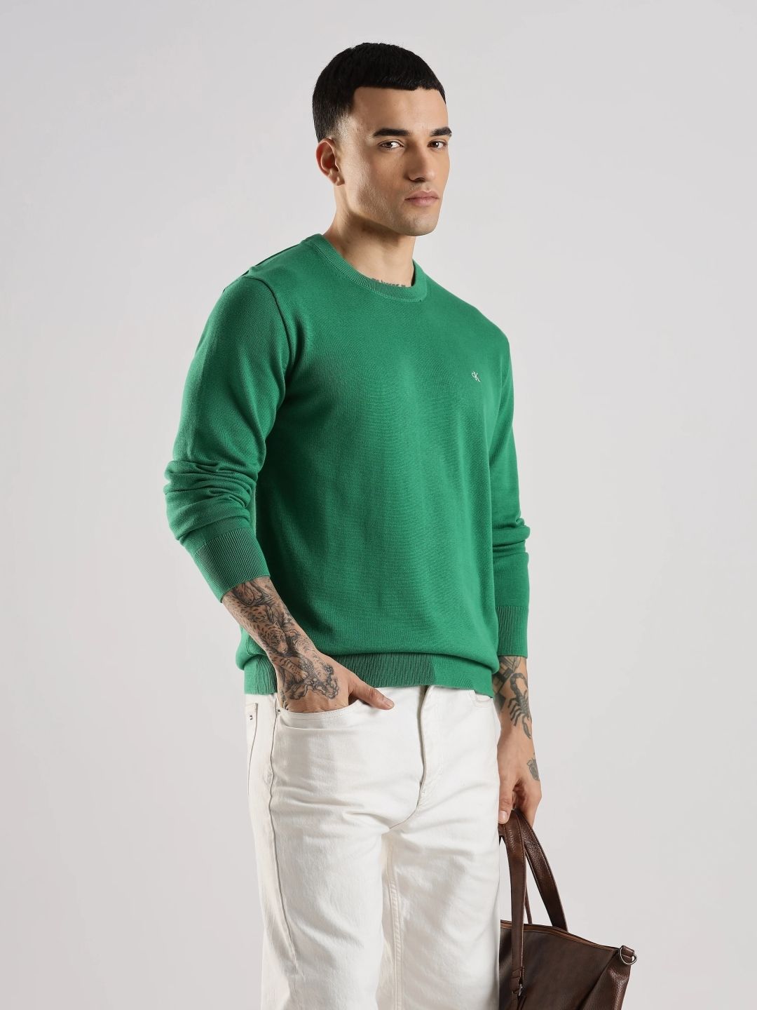 Calvin Klein Jeans Round Neck Cotton Pullover