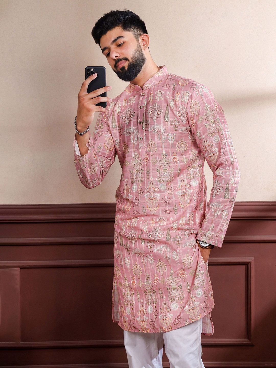 Koshin Men Ethnic Motifs Printed Straight Kurta-picture-27