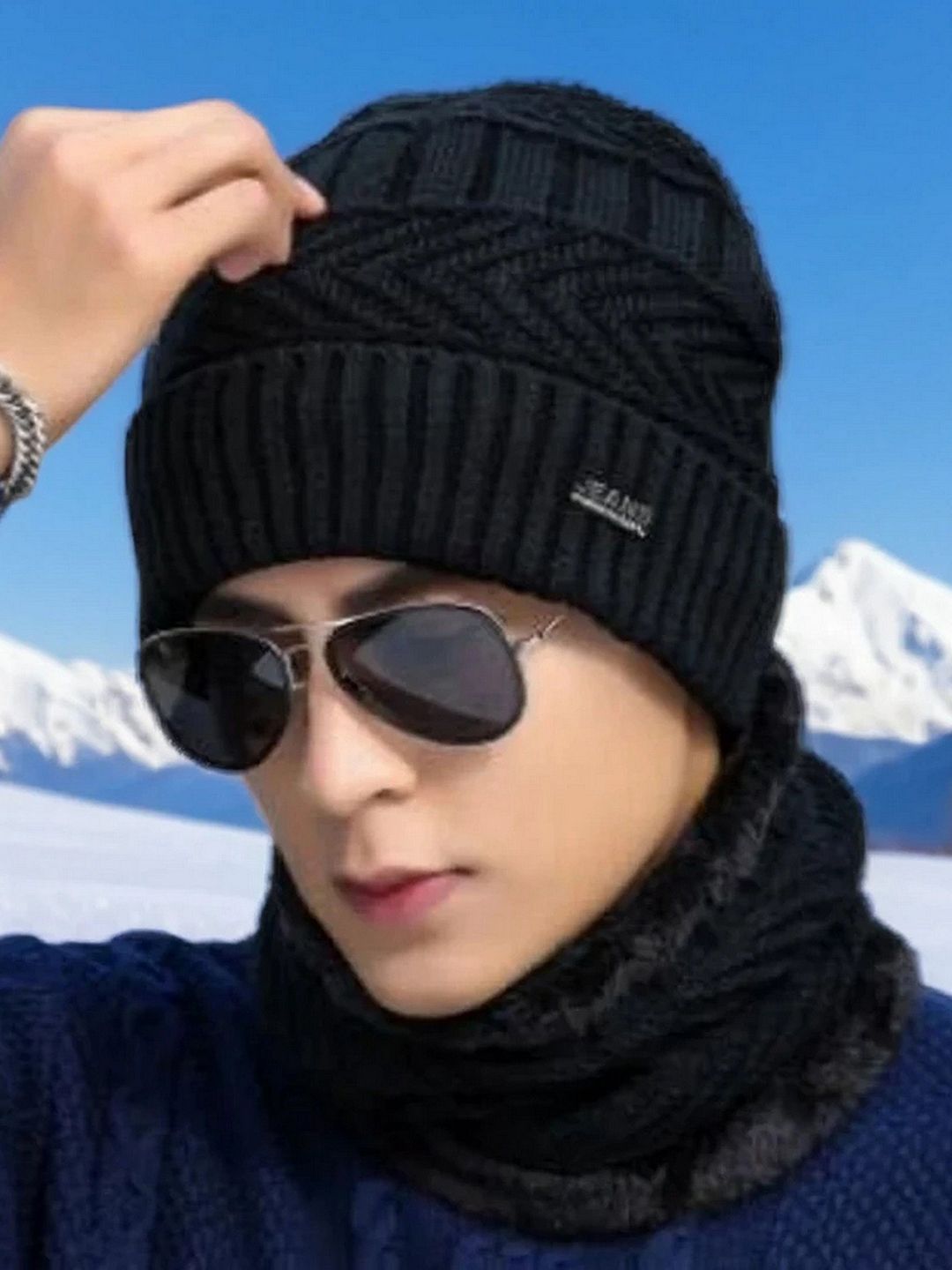 Infispace Self Design Woolen Beanie-picture-27