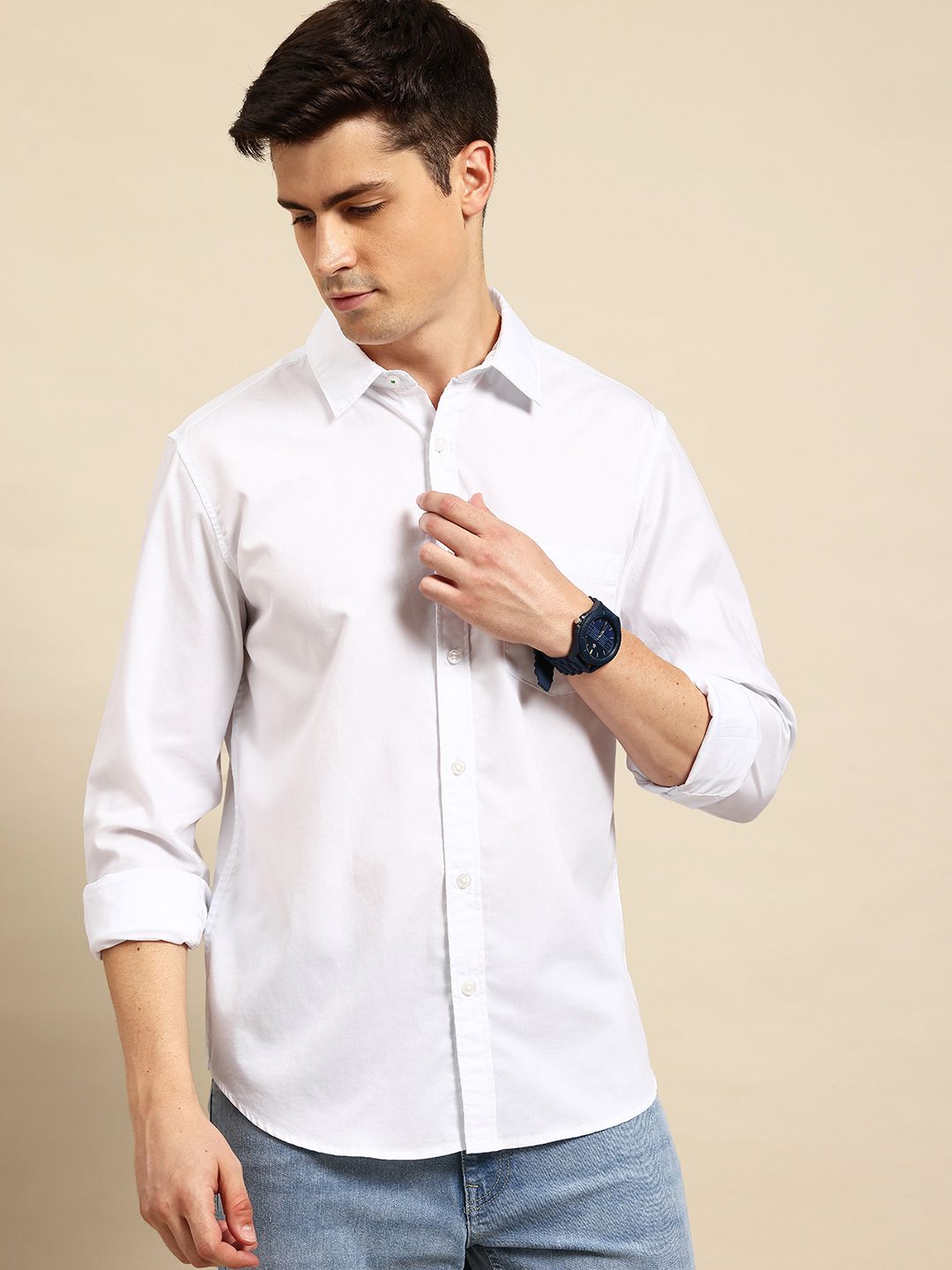 United Colors of Benetton Men Pure Cotton Casual Shirt-picture-37