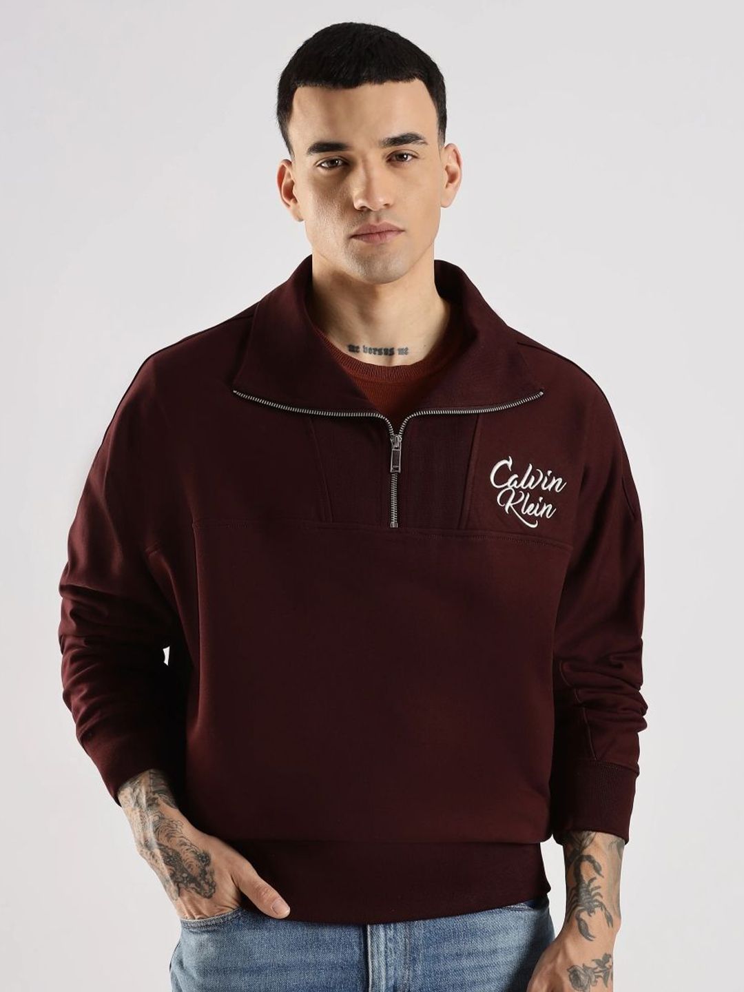 Calvin Klein Jeans Men Brand Printed Full Sleeve Round Neck Sweatshirt-picture-26