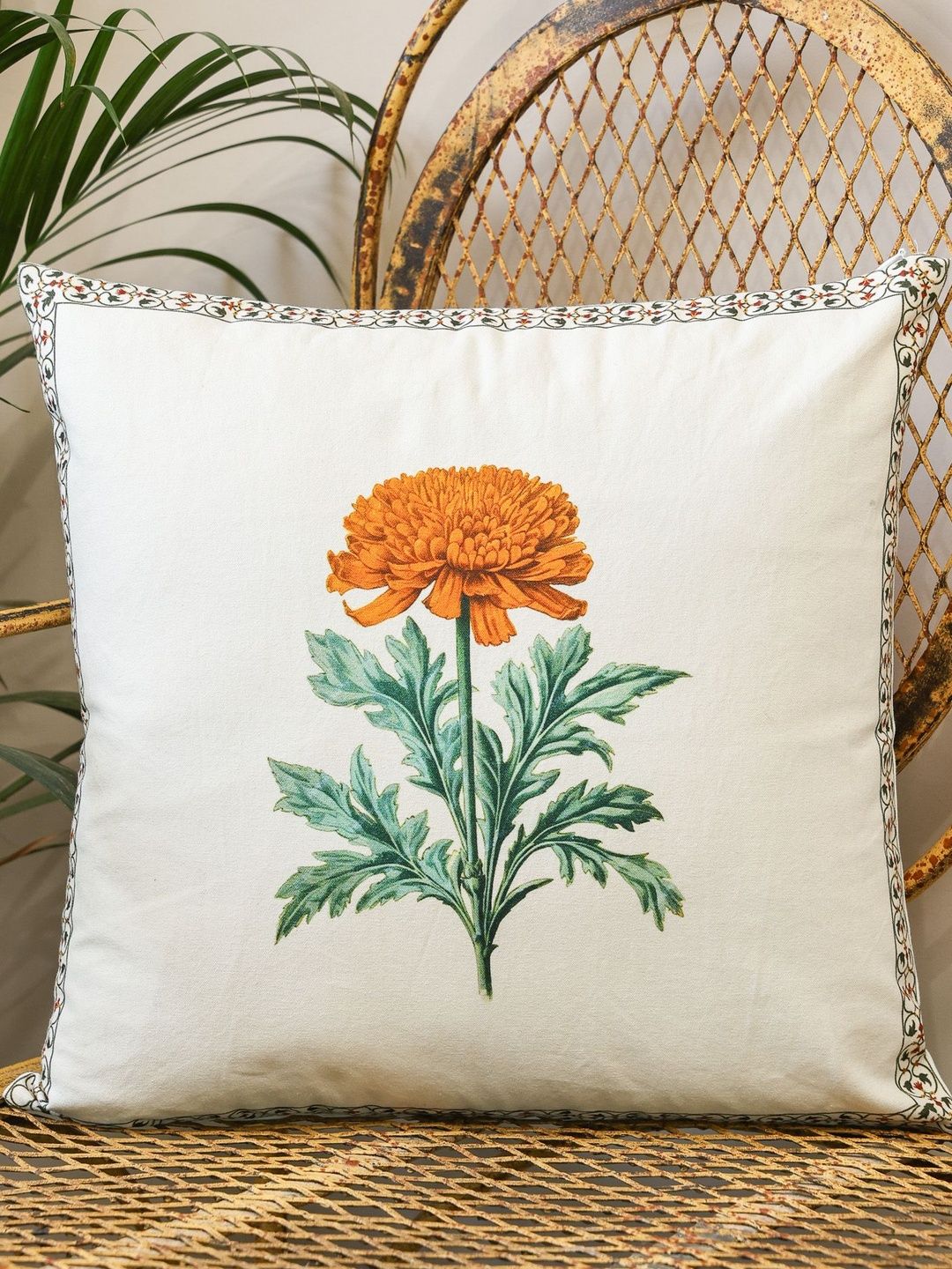 Sangria Cotton Square Cushion Covers