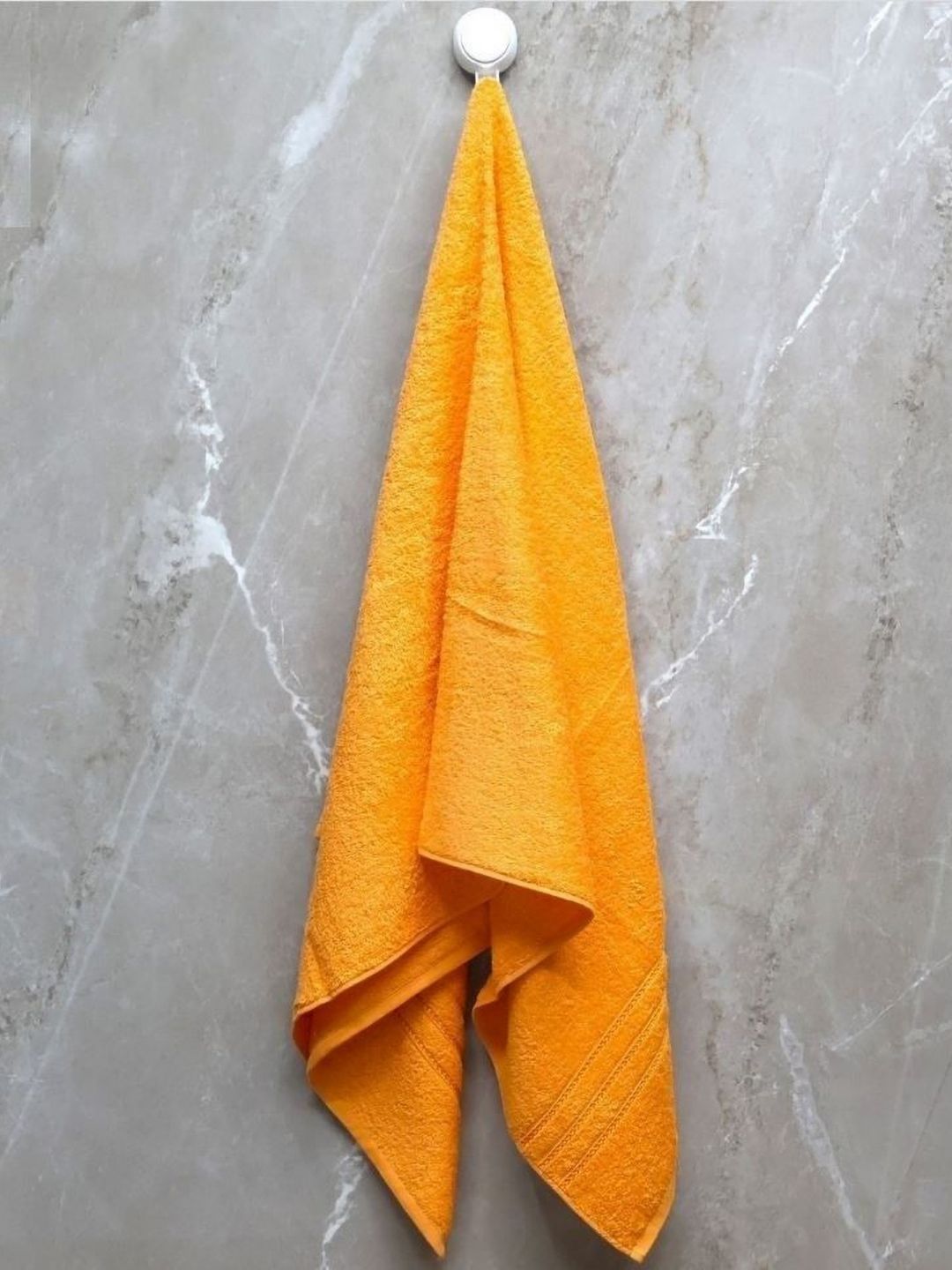 BOMBAY DYEING Yellow Cotton 400 GSM Bath Towel
