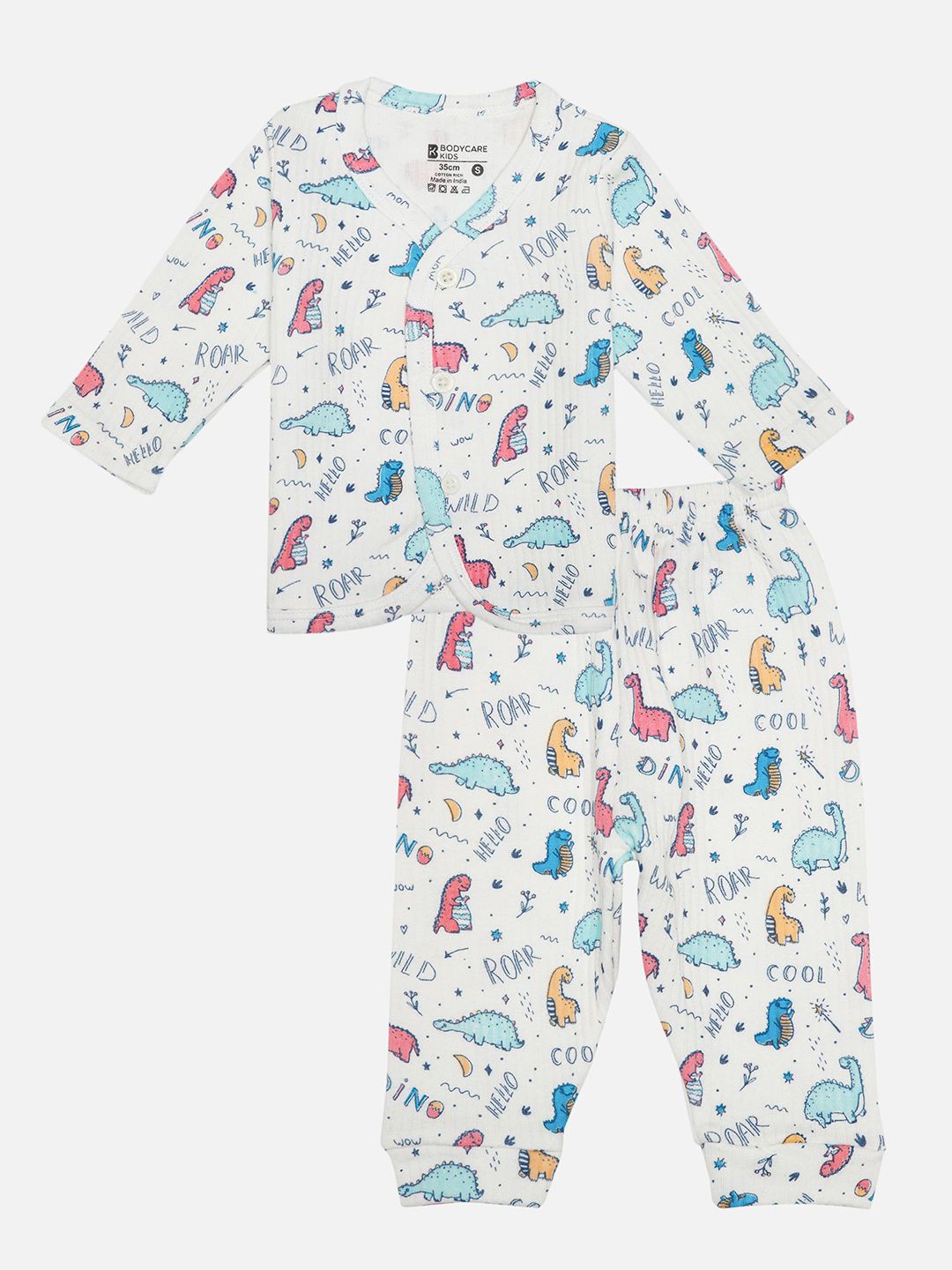 Bodycare Kids Printed Cotton V-Neck Therma Set-picture-24