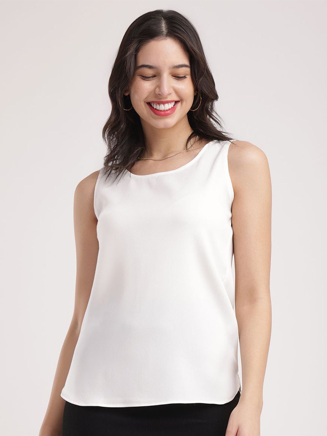 FableStreet Women Boat Neck Sleeveless Top-picture-31