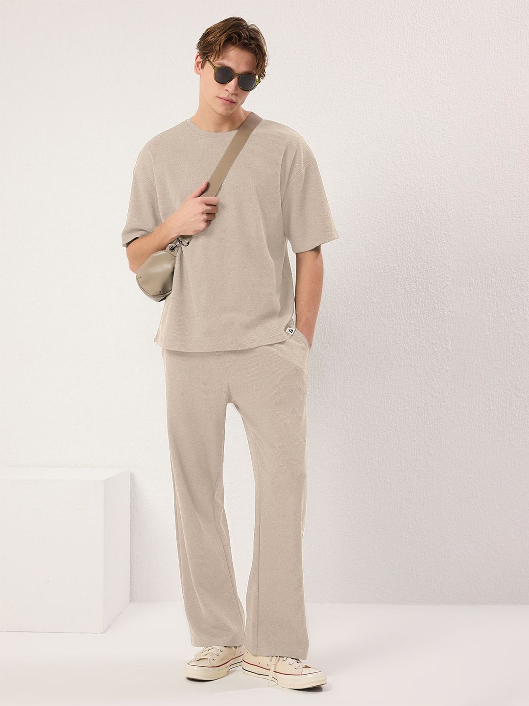 Trendyol Pure Cotton T-shirt With Trousers deal from myntra Trendyol Pure Cotton T-shirt With Trousers deal from myntra