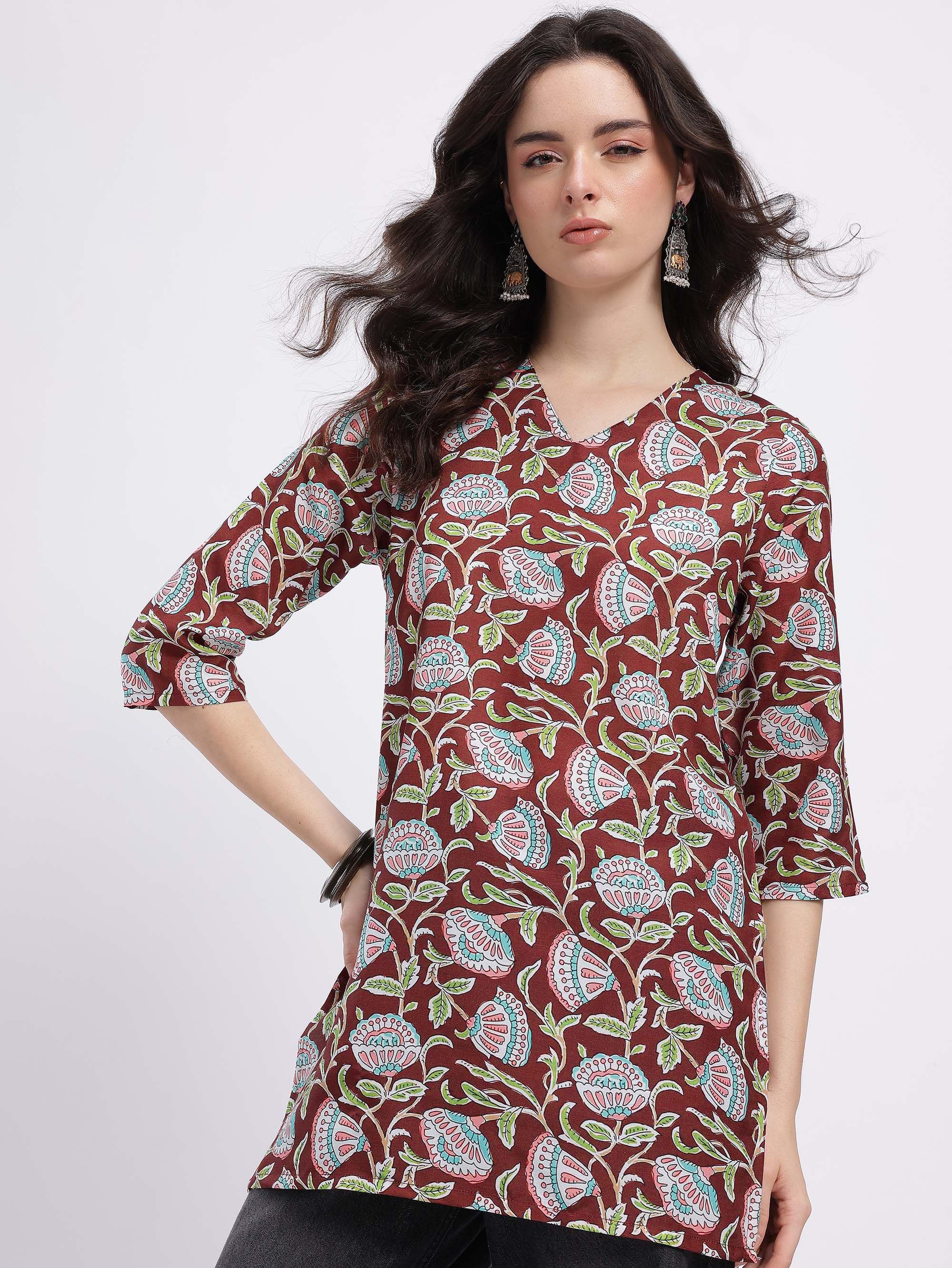 Anouk Rustic Printed Straight Kurti-picture-16