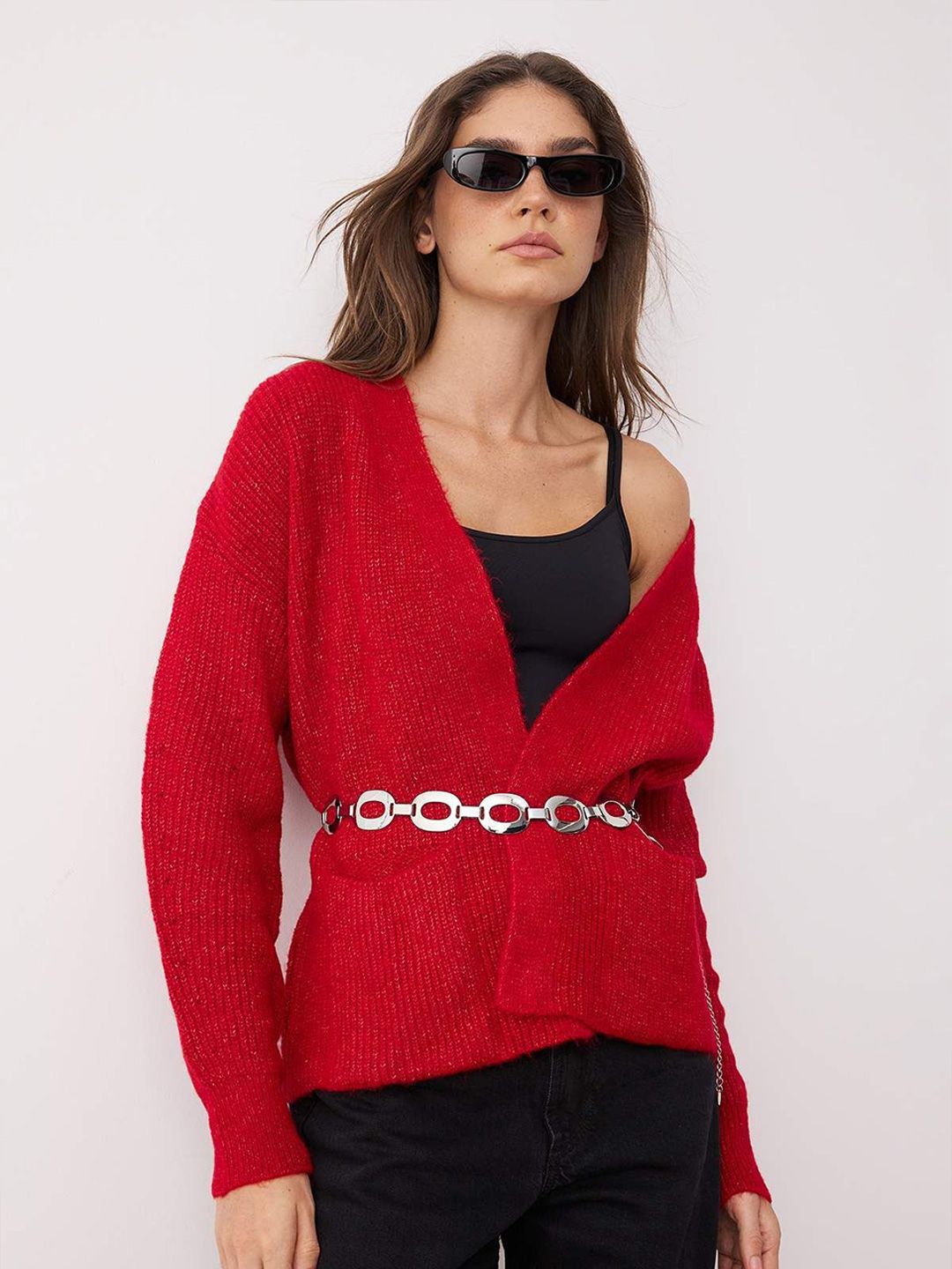 Trendyol Shawl Collar Front-Open Sweater-picture-38