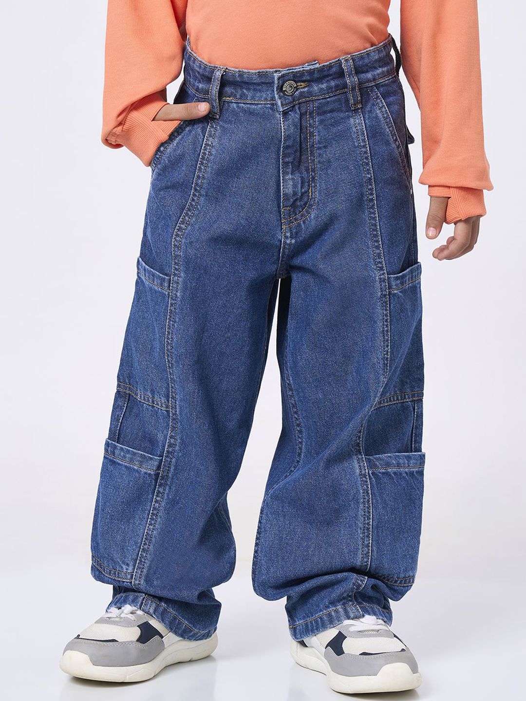 Ed-a-Mamma Boys Slim Fit Mid-Rise Clean Look Stretchable Jeans-picture-13