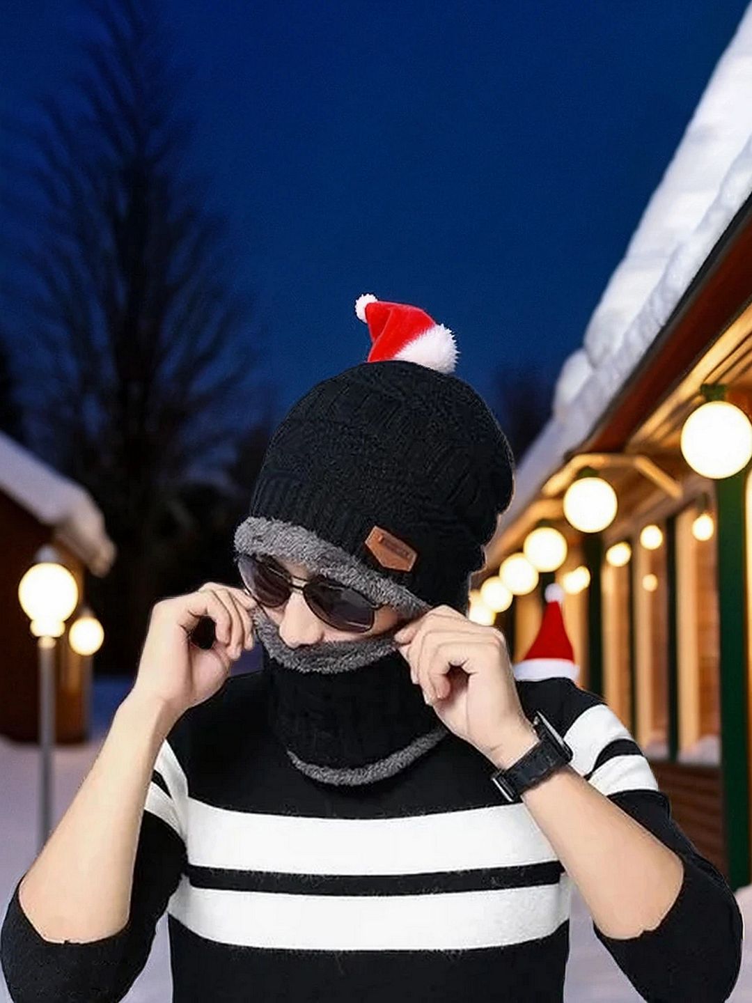 Infispace Men Self-Design Woollen Beanie Cap-picture-23