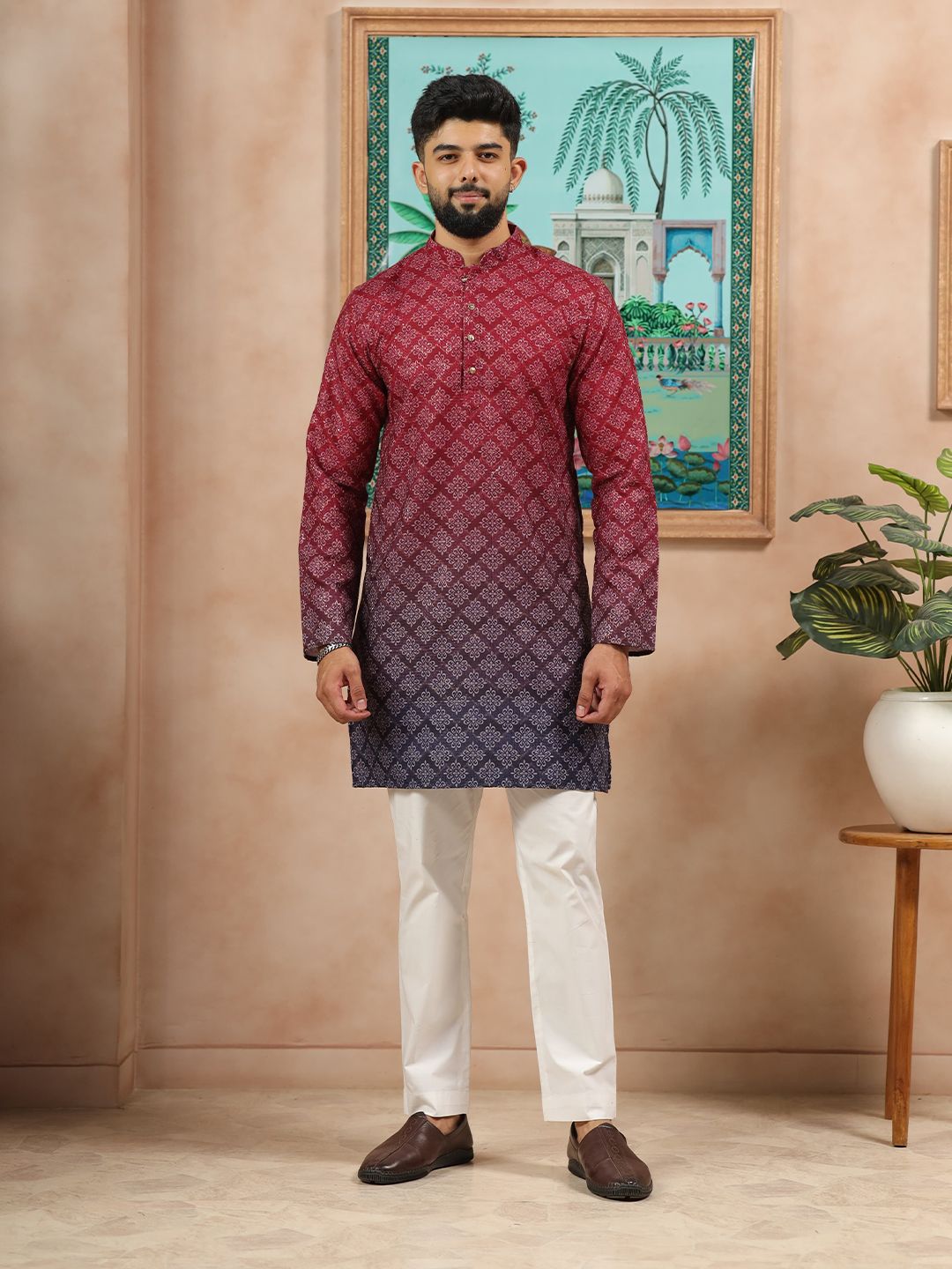 Koshin Floral Printed Cotton Straight Kurta-picture-18