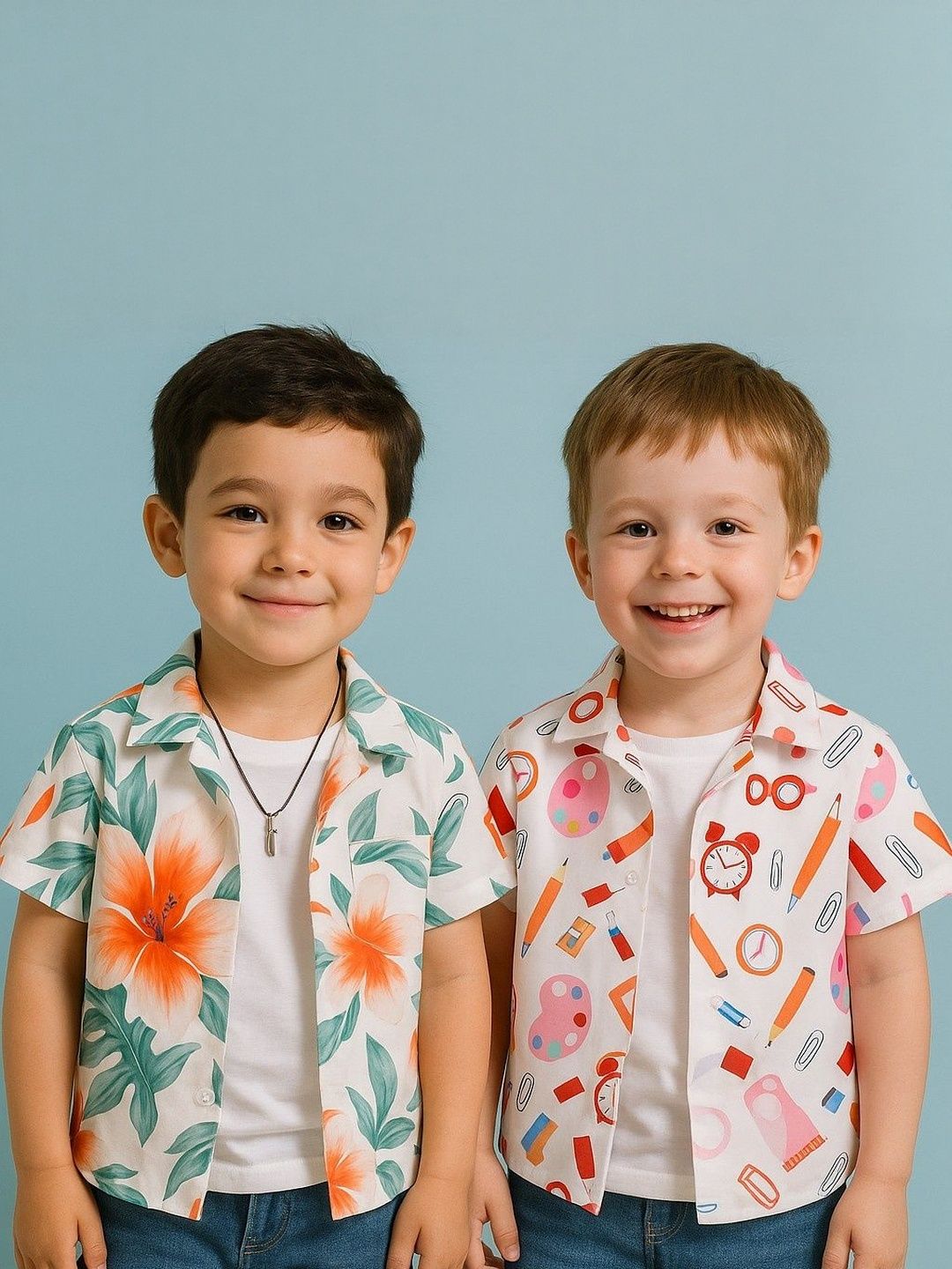 SHREE VANKIYA HANUMANJI FASHION Kids-Unisex Cotton Solid Casual Shirts-picture-38