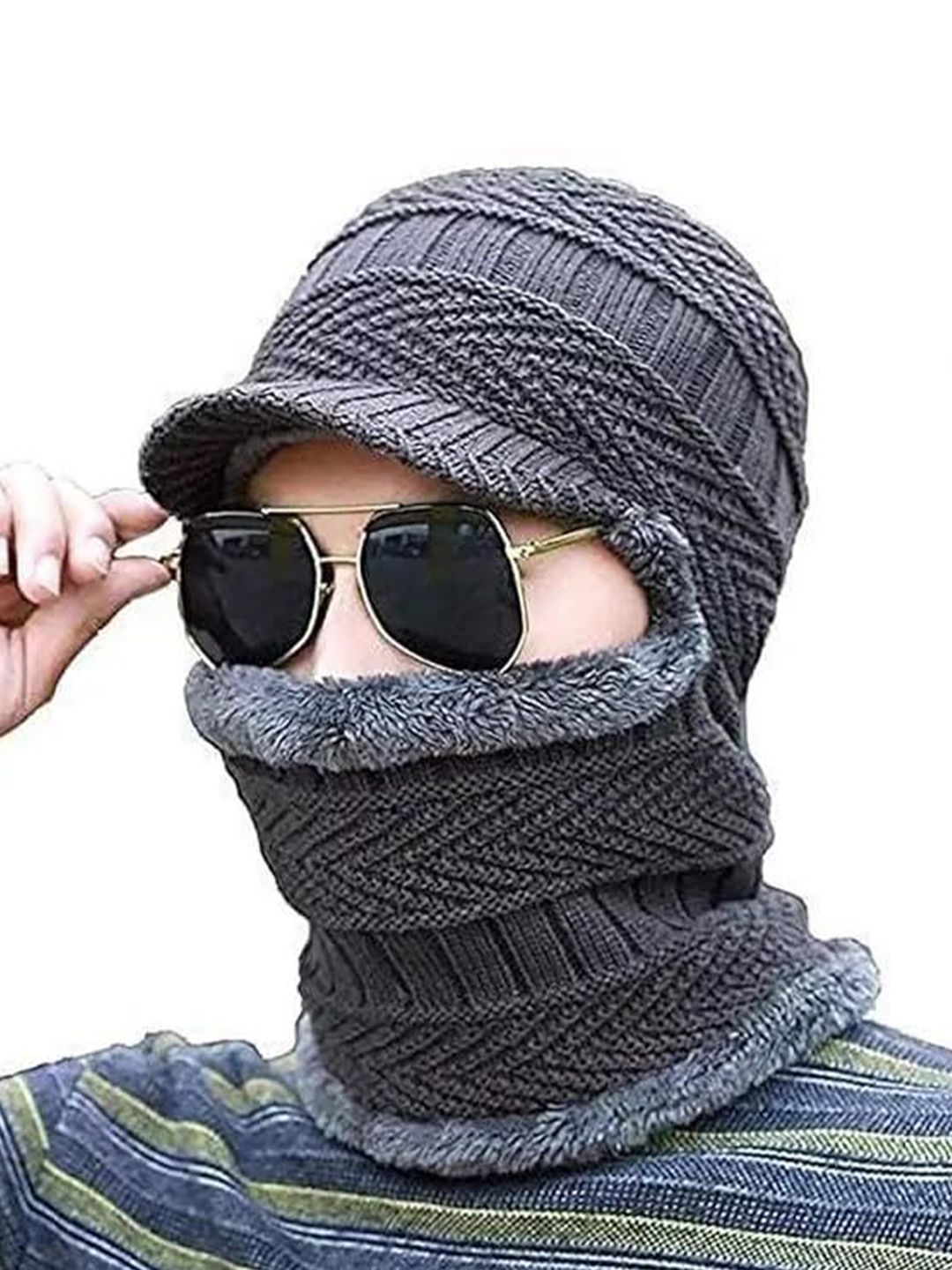 Gajraj Unisex Woollen Monkey Cap-picture-17