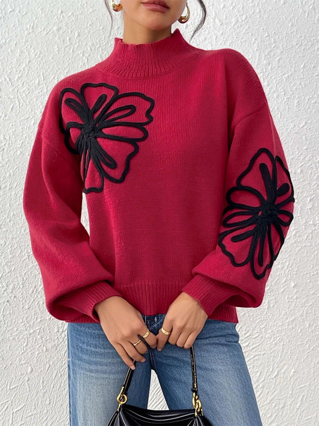 StyleCast x Revolte Women Embroidered Round Neck Pullover-picture-36