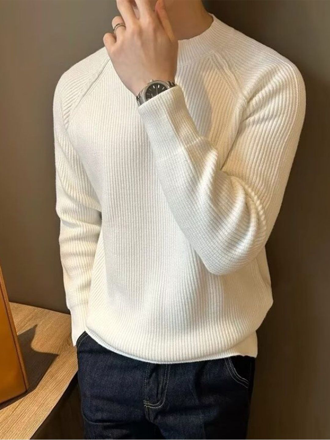 StyleCast Men Round Neck Solid Pullover-picture-12