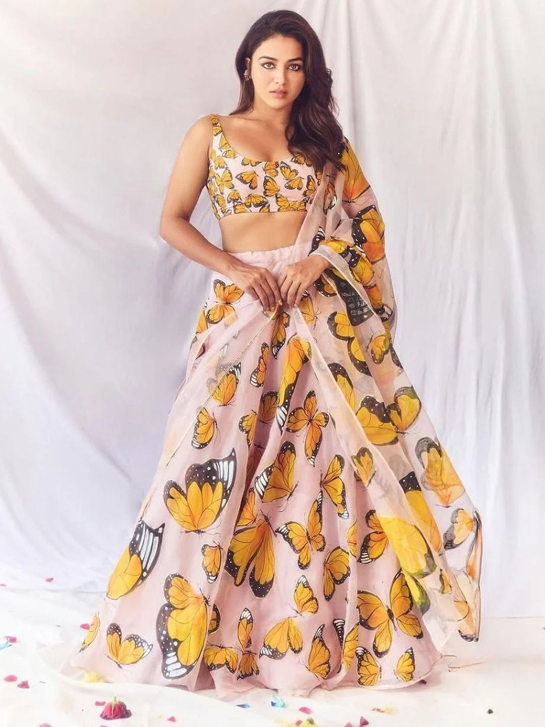 LIPS CROWN Printed Semi-Stitched Lehenga With Choli & Dupatta-picture-17