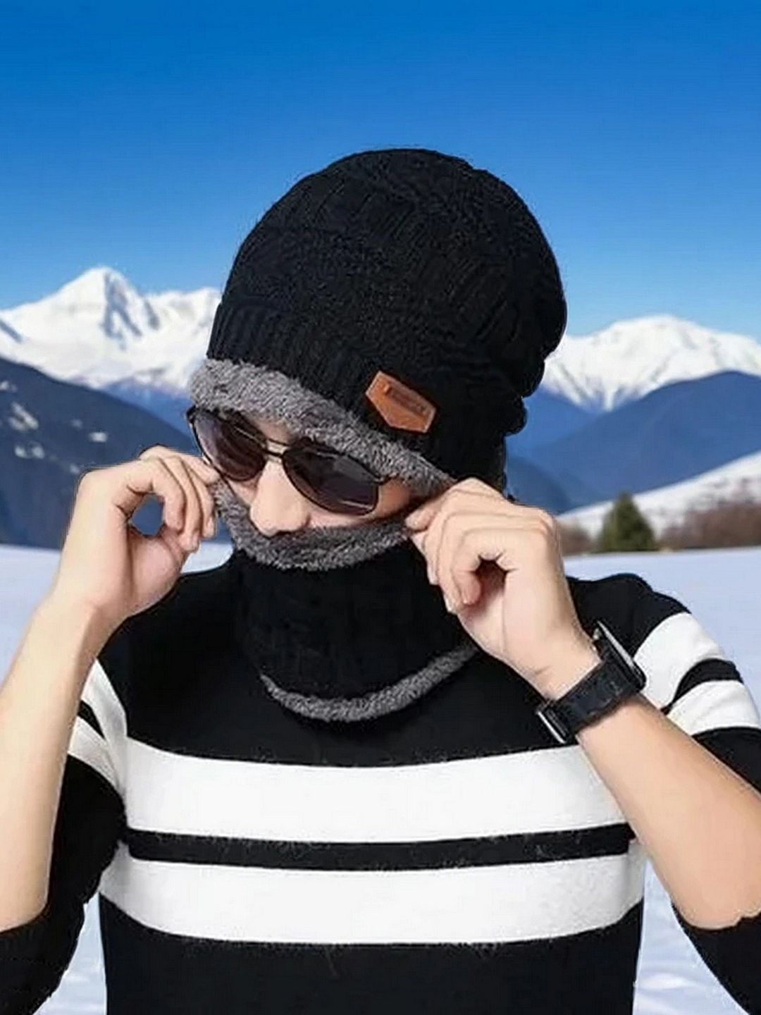 Infispace Unisex Self Design Woollen Beanie-picture-19