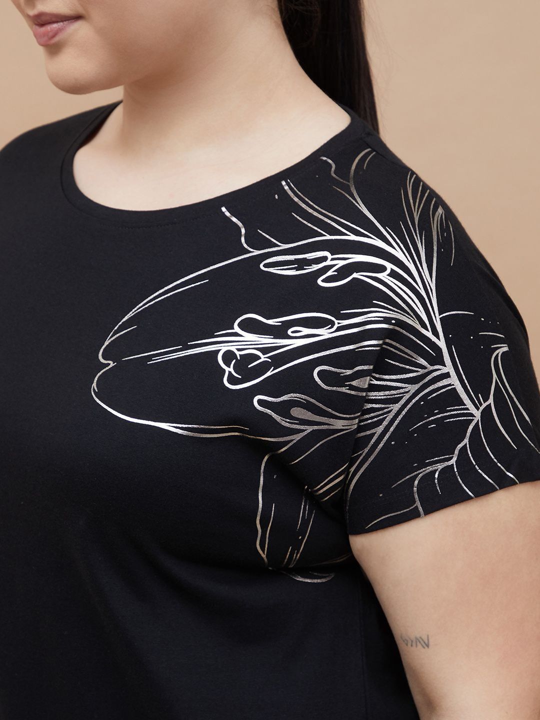 Nexus by Lifestyle Women Floral Printed Round Neck Cotton Top-picture-28