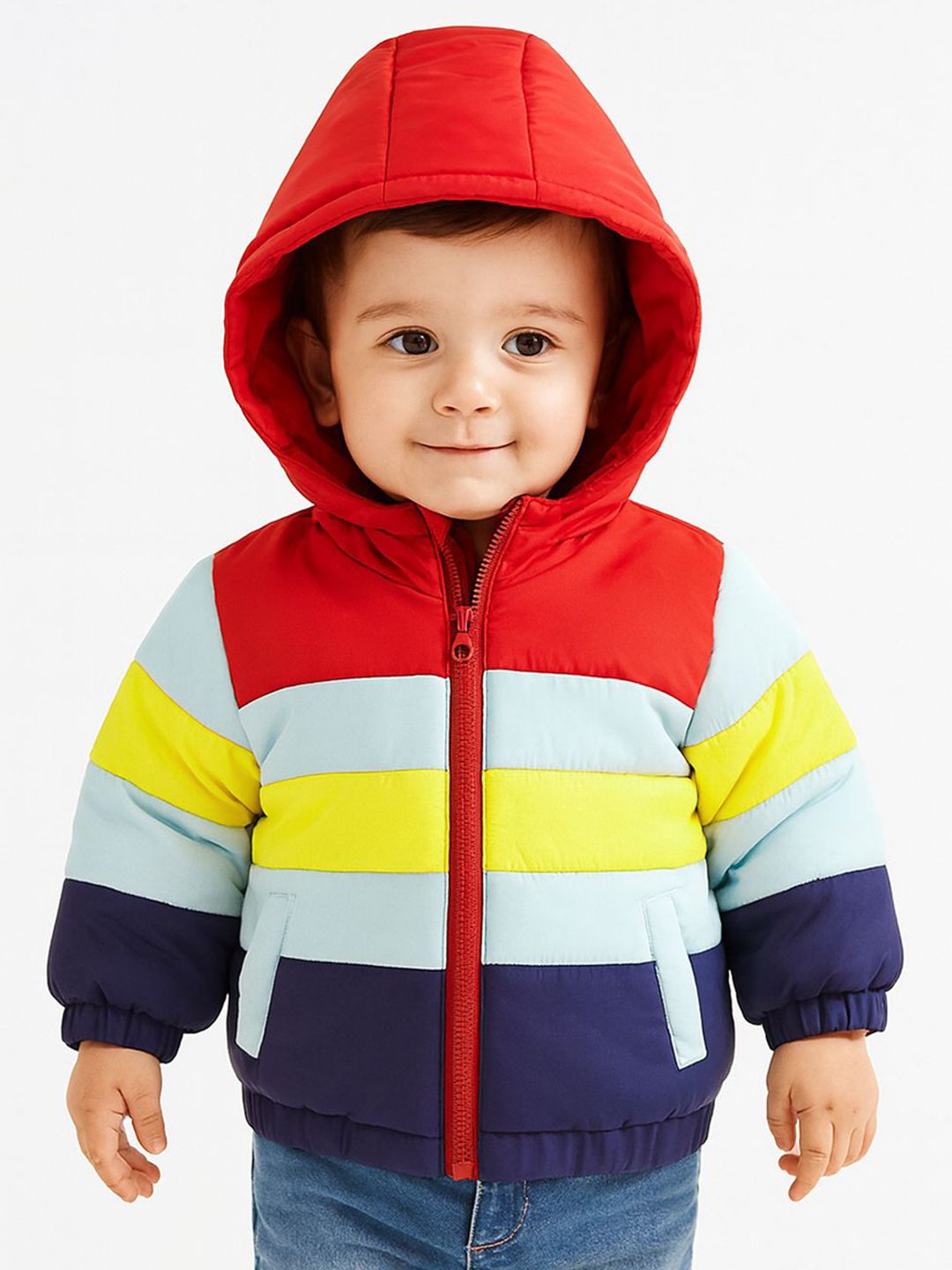 Nauti Nati Boys Hooded Colourblocked Puffer Jacket-picture-26