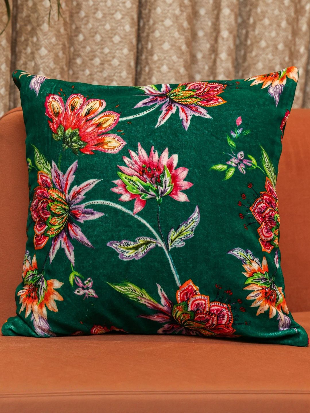 Sangria Royal Reverie Velvet Square Cushion Covers-image-28