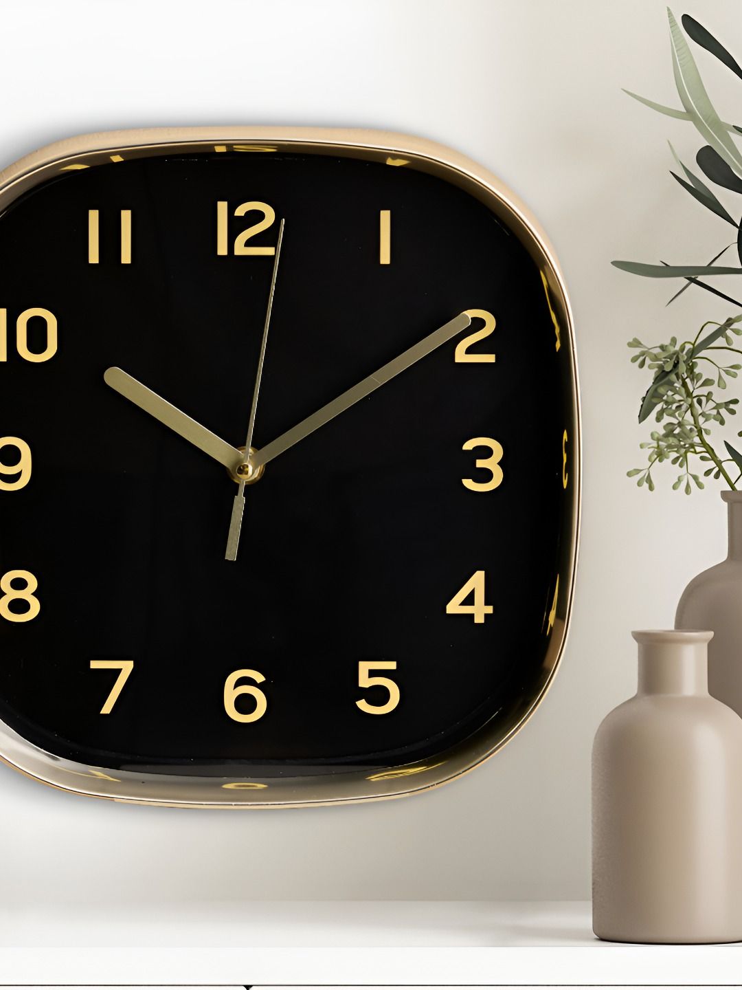 Home Centre Missile Maize Black & Yellow Contemporary Analogue Wall Clock-image-27