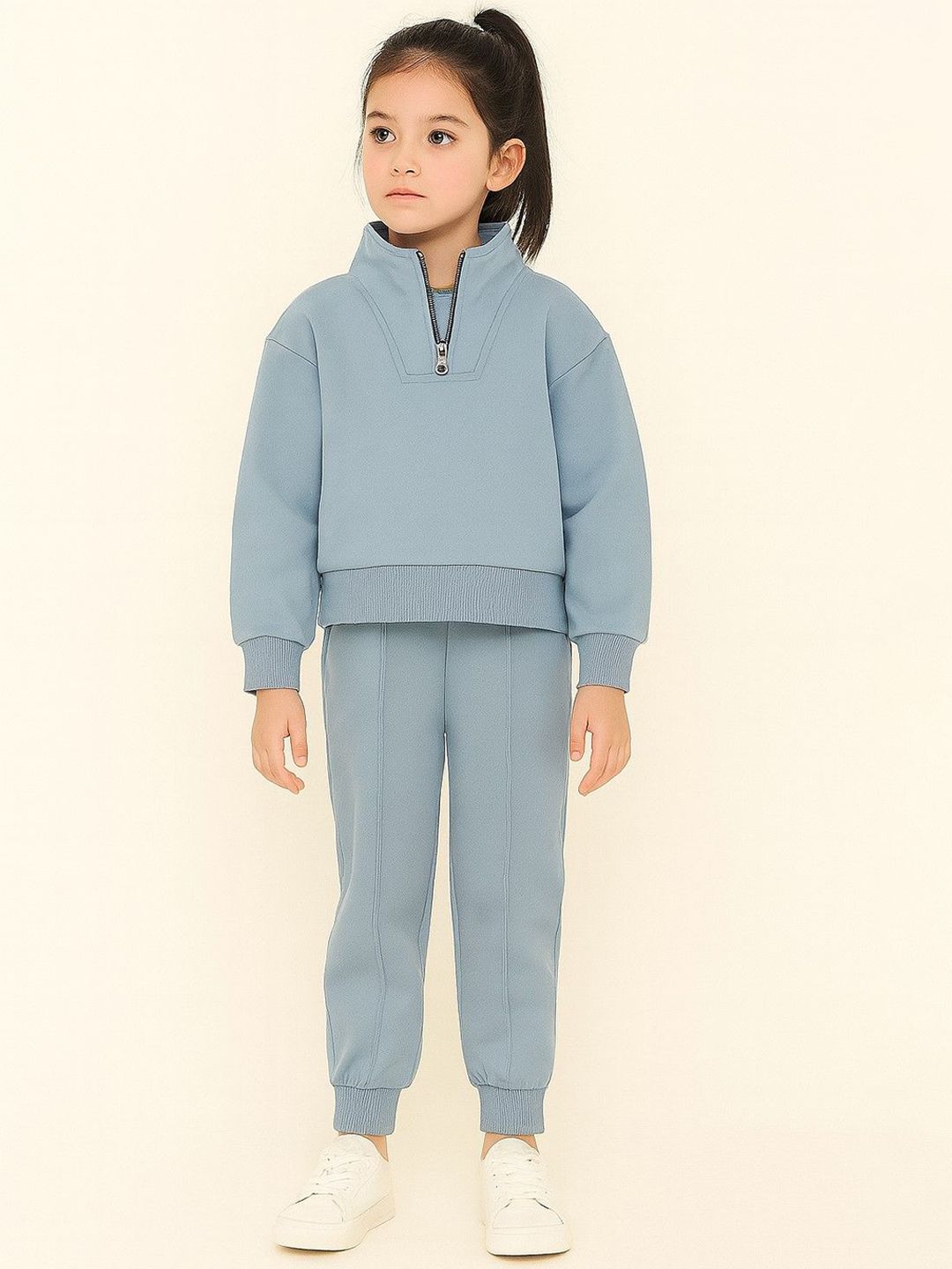 AWW HUNNIE Girls Mock Collar Long Sleeves Tracksuits-picture-35