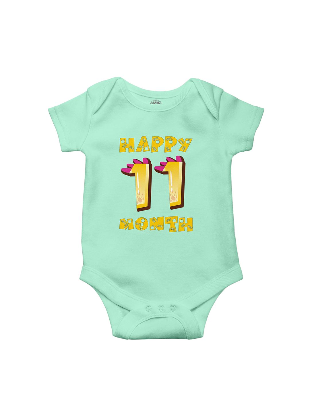 THE PRINT PLATTER Infants Printed Round Neck Cotton Bodysuit-picture-57