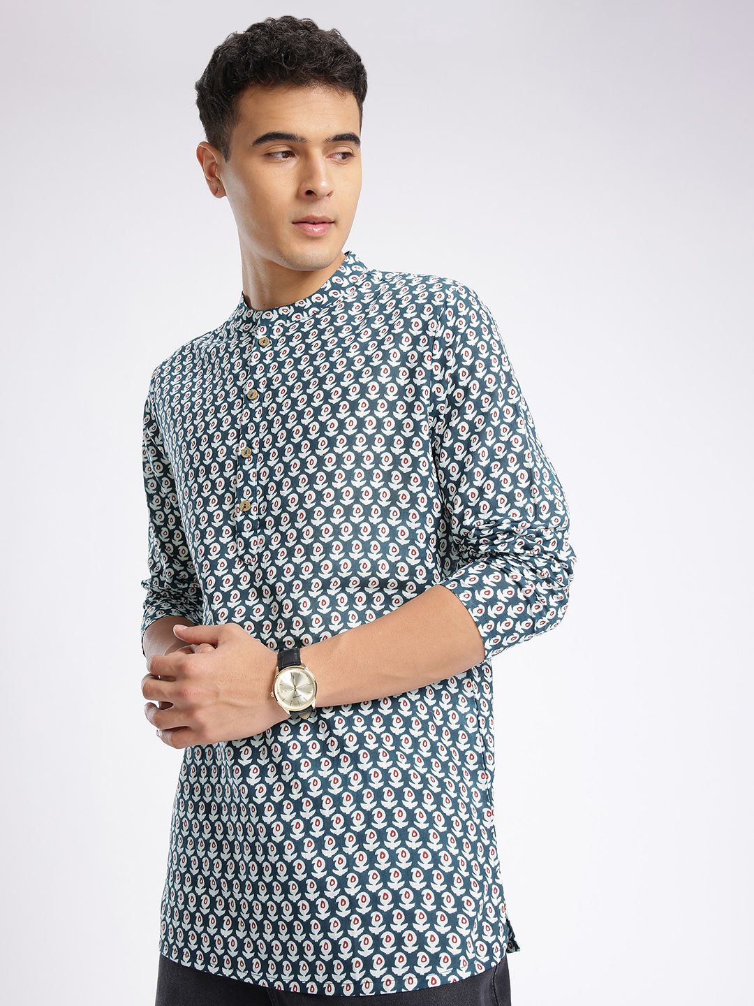 Anouk Rustic Ethnic Motifs Printed Kurta-image-21