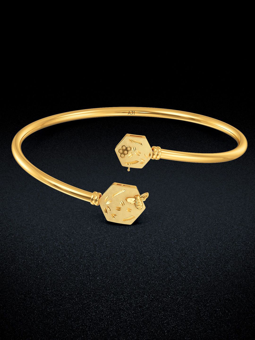 Joyalukkas 22KT Beehive Elegance Gold Bangle- 9.01 gms-image-47
