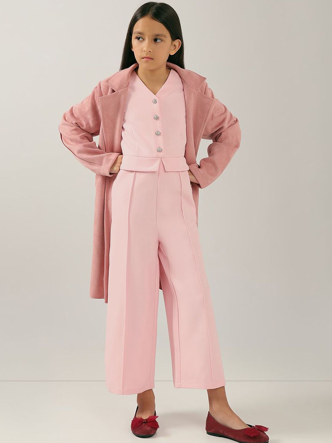 Vero Moda Girls V-Neck Basic Jumpsuit-picture-24