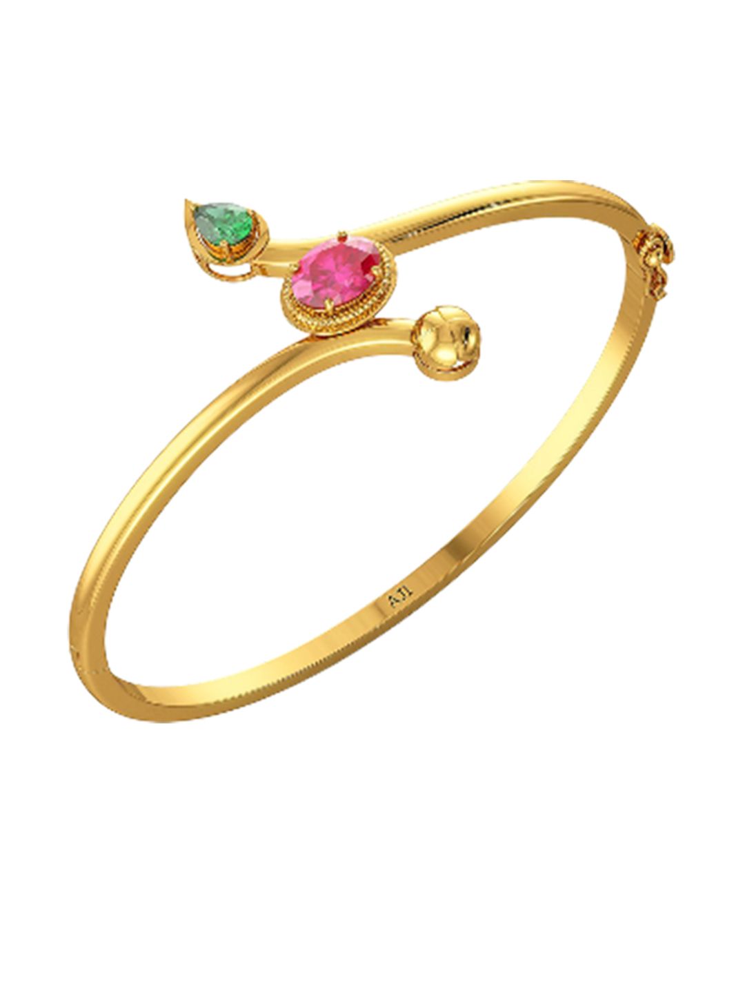 Joyalukkas Women 22Kt Gemstone Oval Gold Bracelet- 13.35 gm-picture-10
