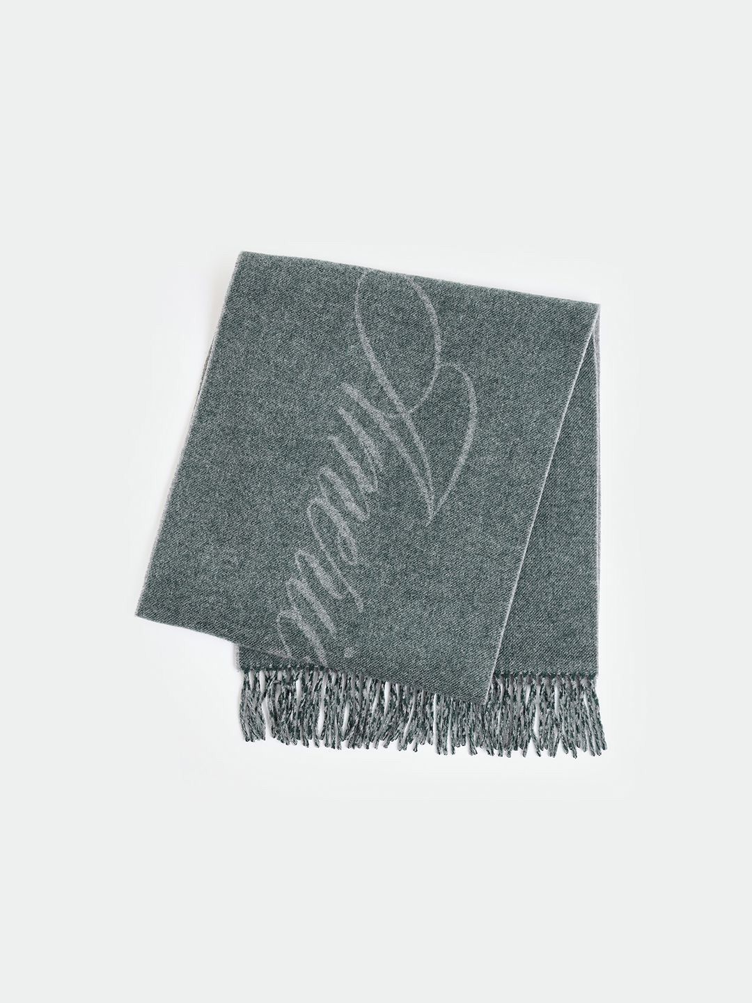 GANT Men Patterned Wool Mufflers With Tasseled Border-image-44