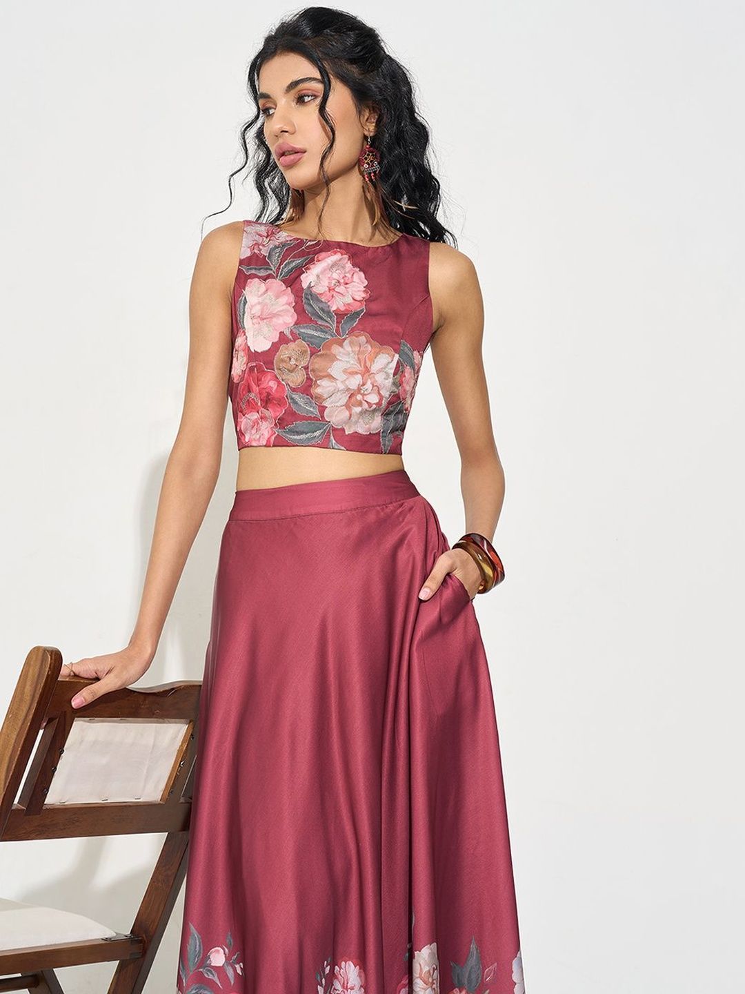 AKKRITI BY PANTALOONS Women Printed Sleeveless Crop Top-picture-31