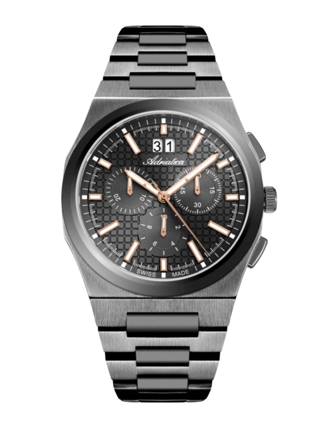 Adriatica Men Stainless Steel Bracelet Style Straps Analogue Watch A8326.S1R6CH-picture-12