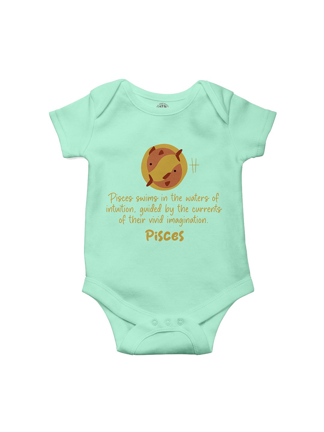 THE PRINT PLATTER Infants Pisces Printed Cotton Bodysuit-picture-37