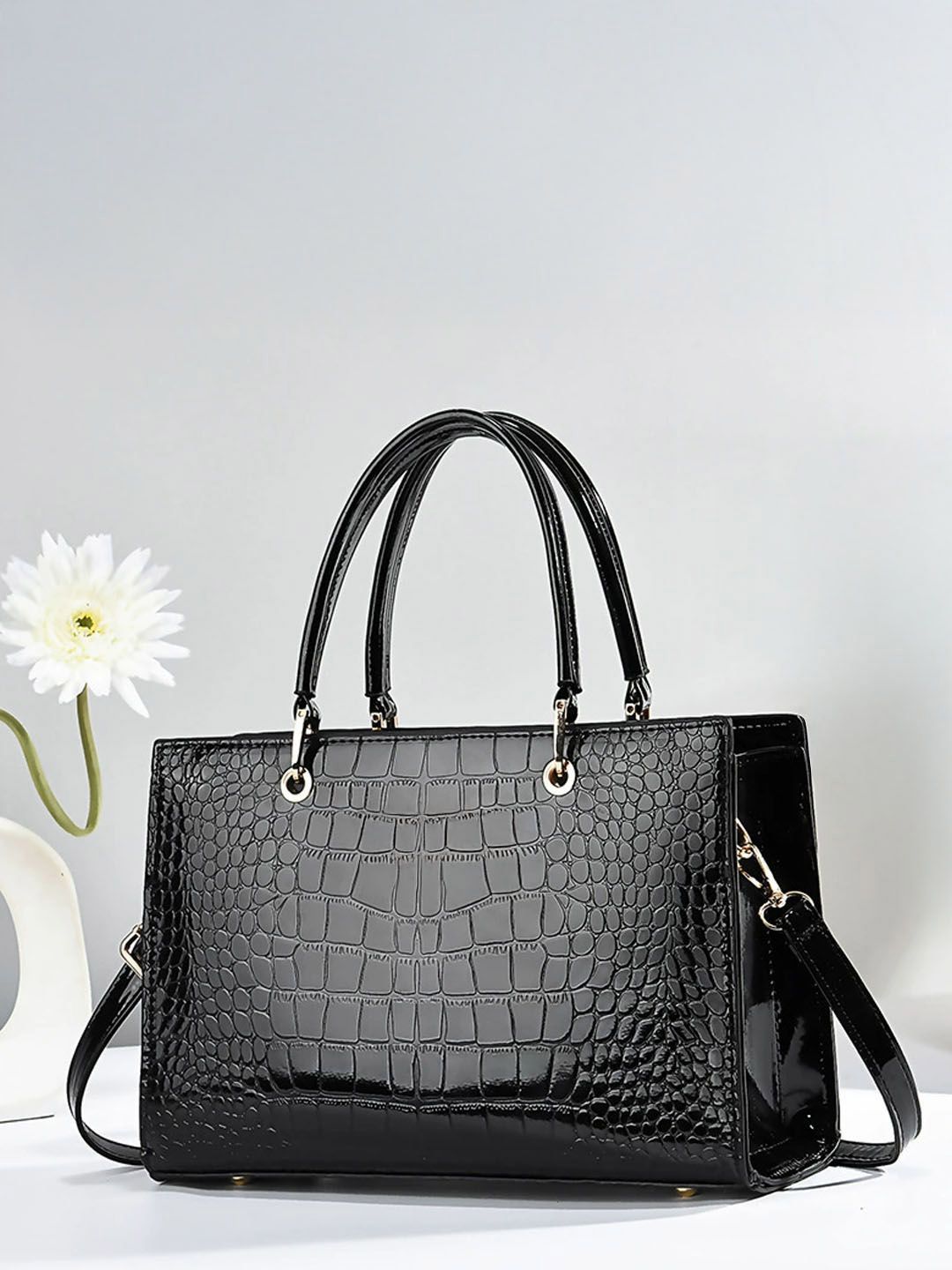 StyleCast Textured Oversized Structured Formal Shoulder Bag-picture-42