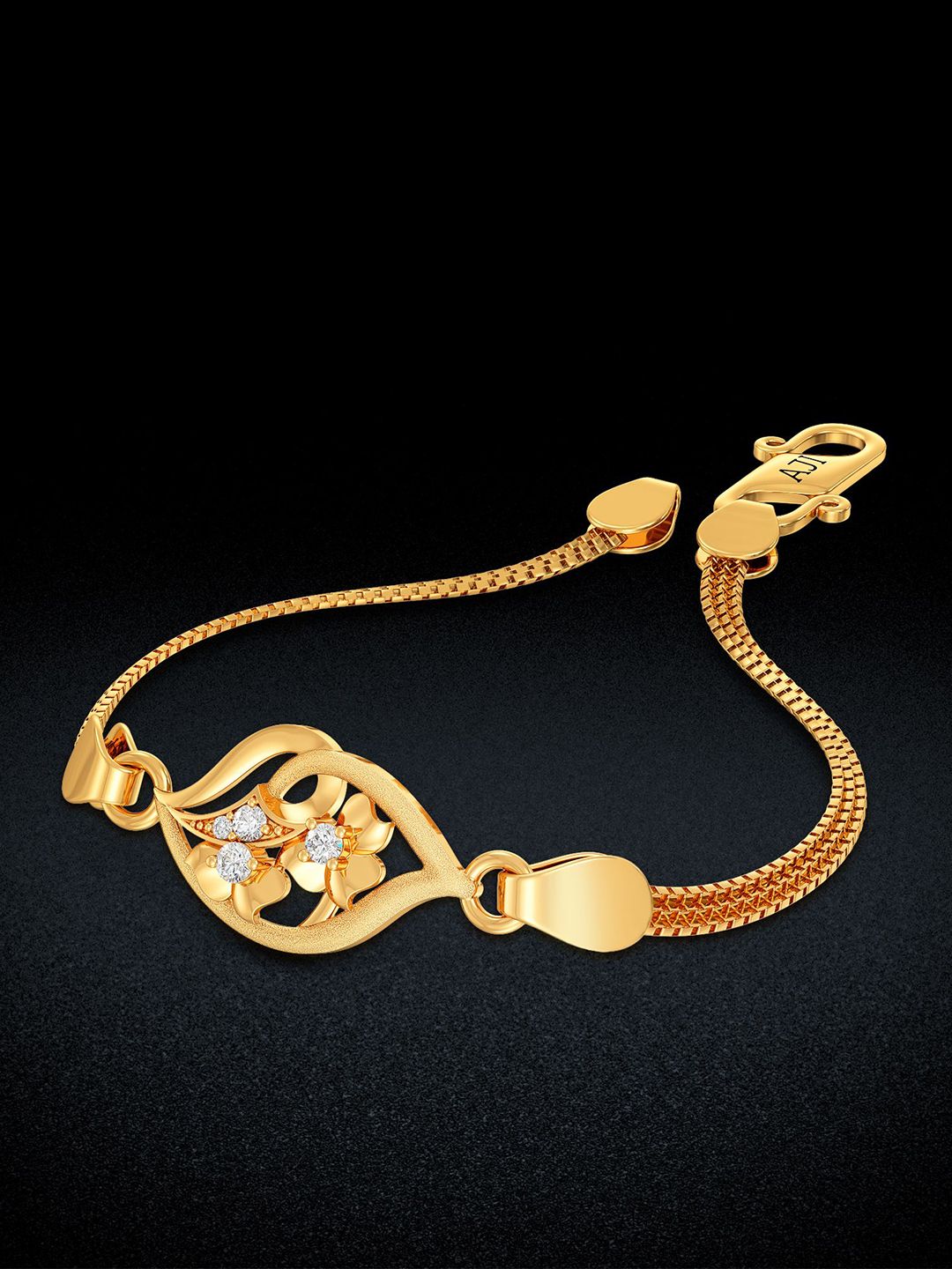 Joyalukkas Kids 22Kt Gold Floral Bracelet - 4.2g-image-21