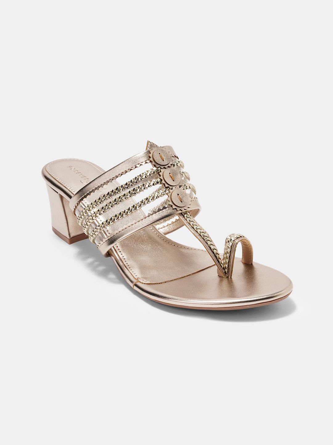 Forever Glam by Pantaloons Embellished Blocked Heel Sandals-picture-10