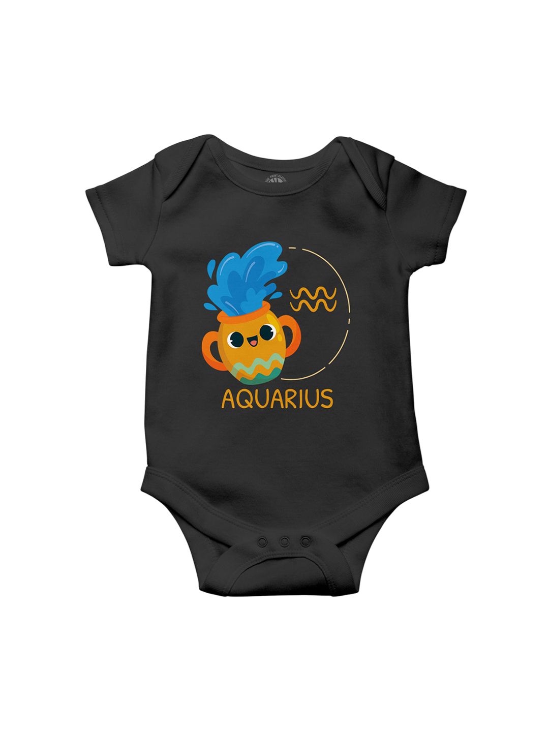 THE PRINT PLATTER Infants Graphic Printed Envelope Neck Cotton Bodysuit-picture-50