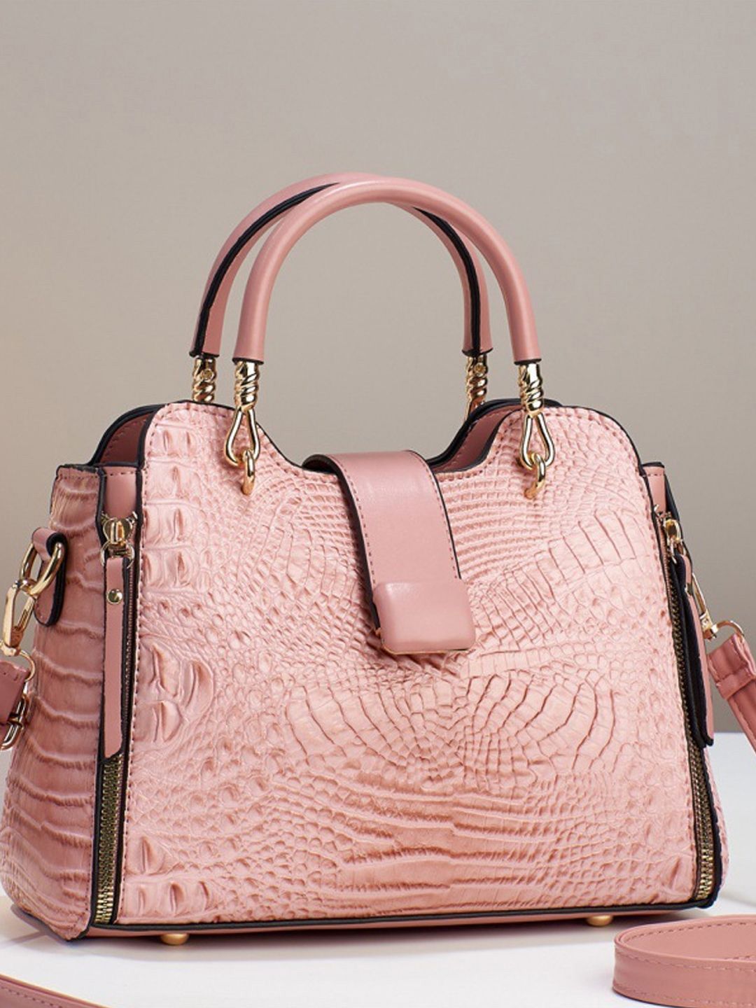 StyleCast Women Textured Structured Handheld Bag-picture-15