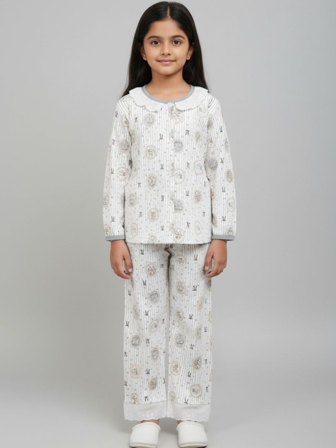 Biglilpeople Girls Printed Night suit-picture-35